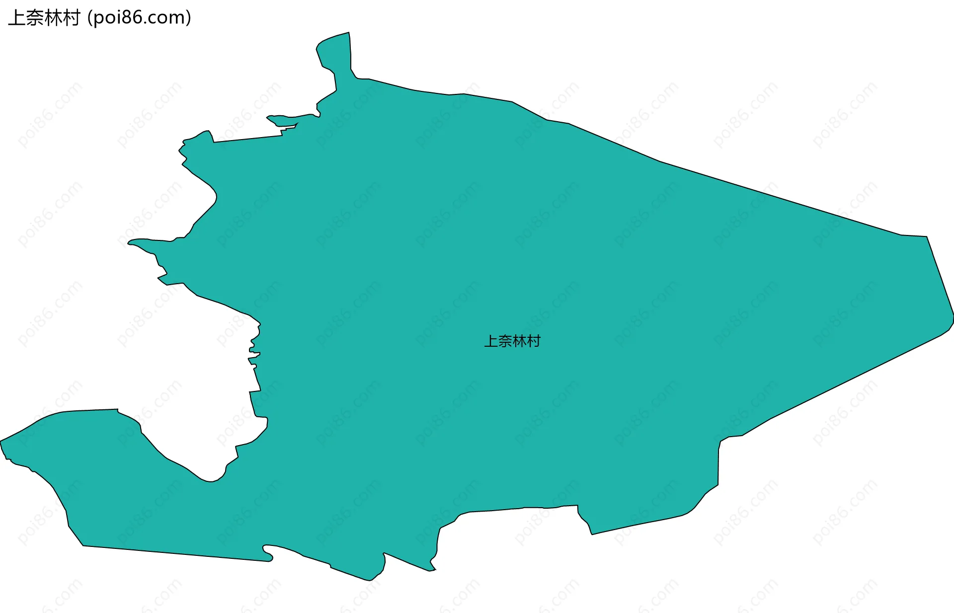 上奈林村边界地图