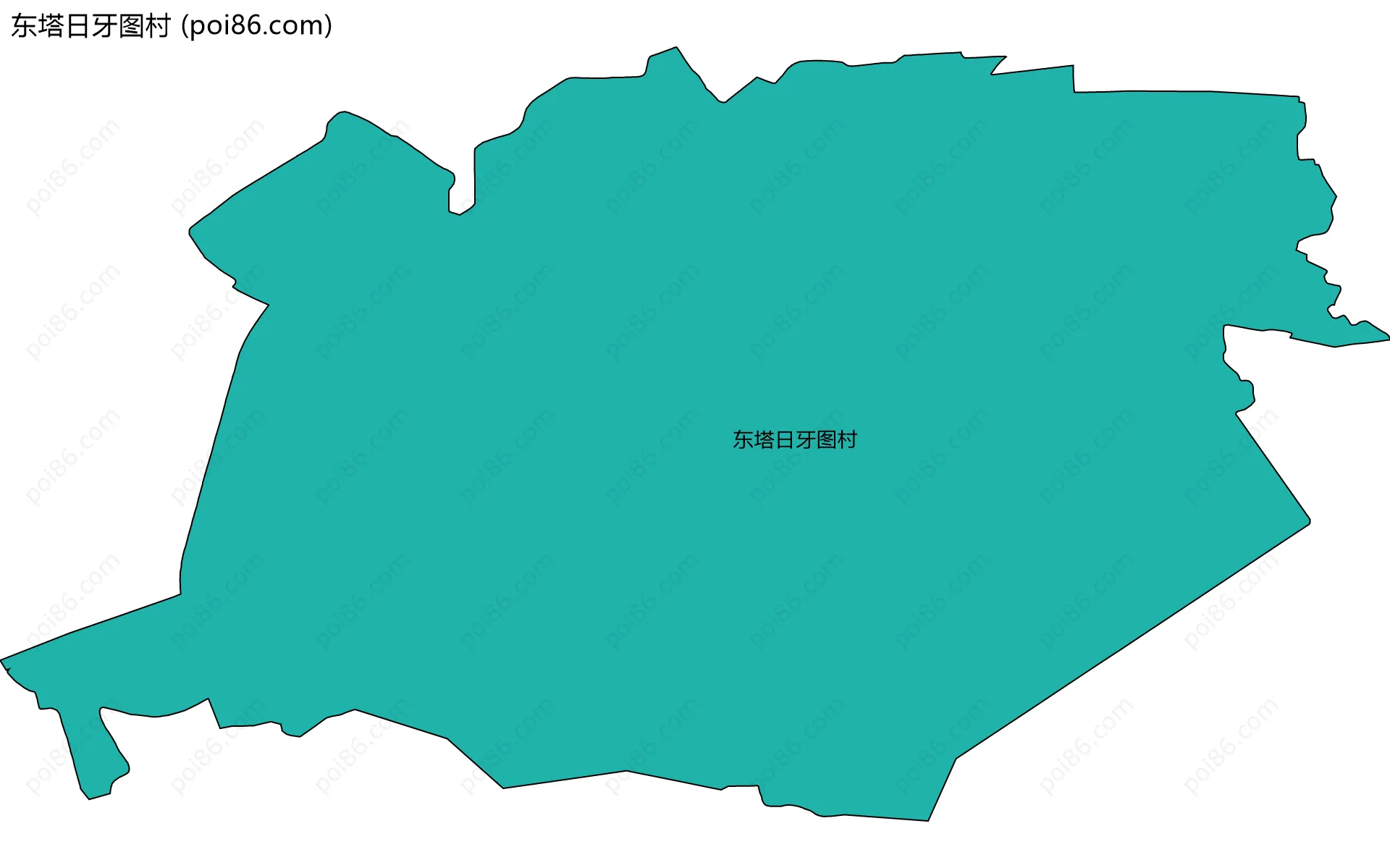 东塔日牙图村边界地图