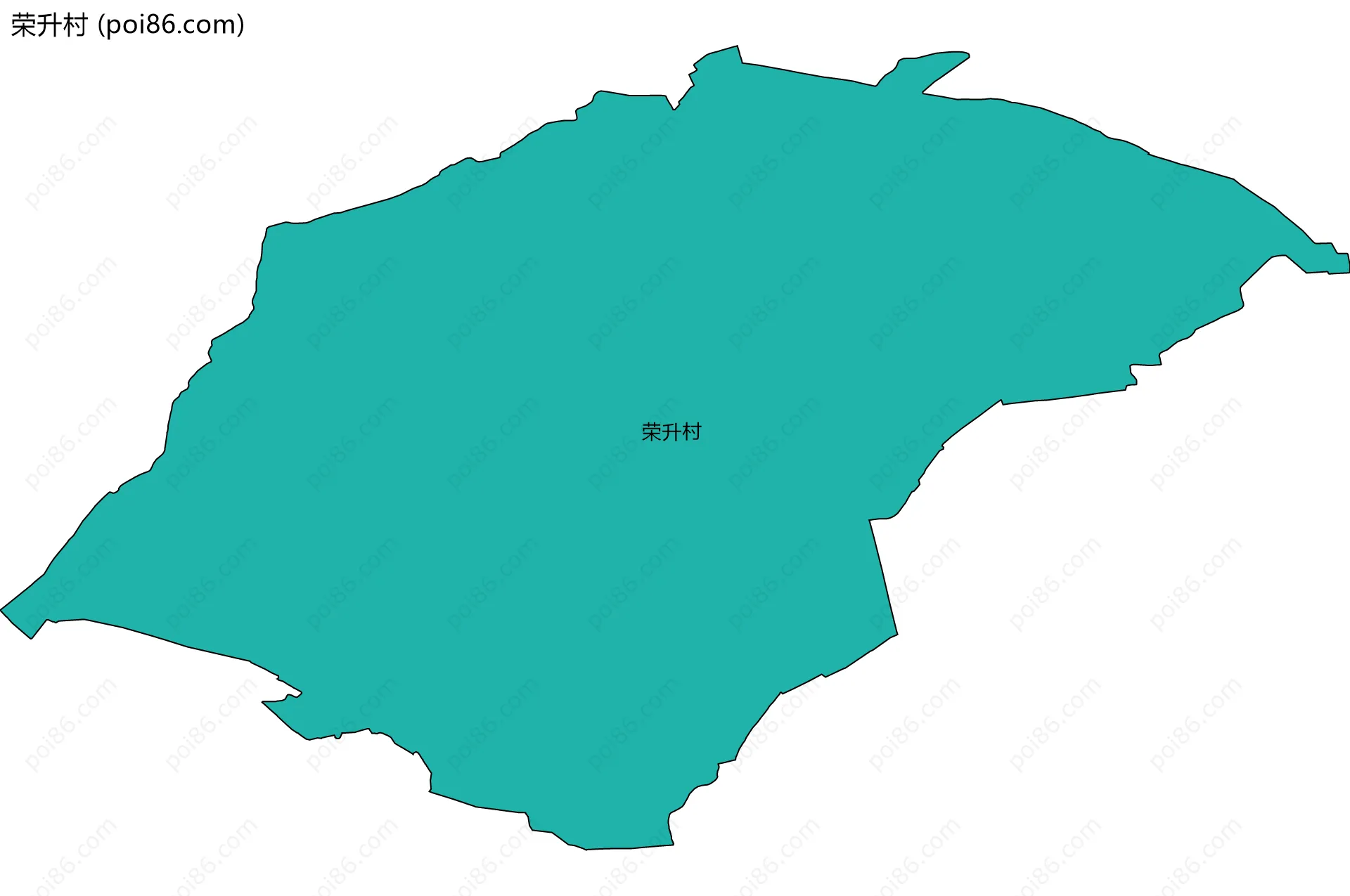 荣升村边界地图