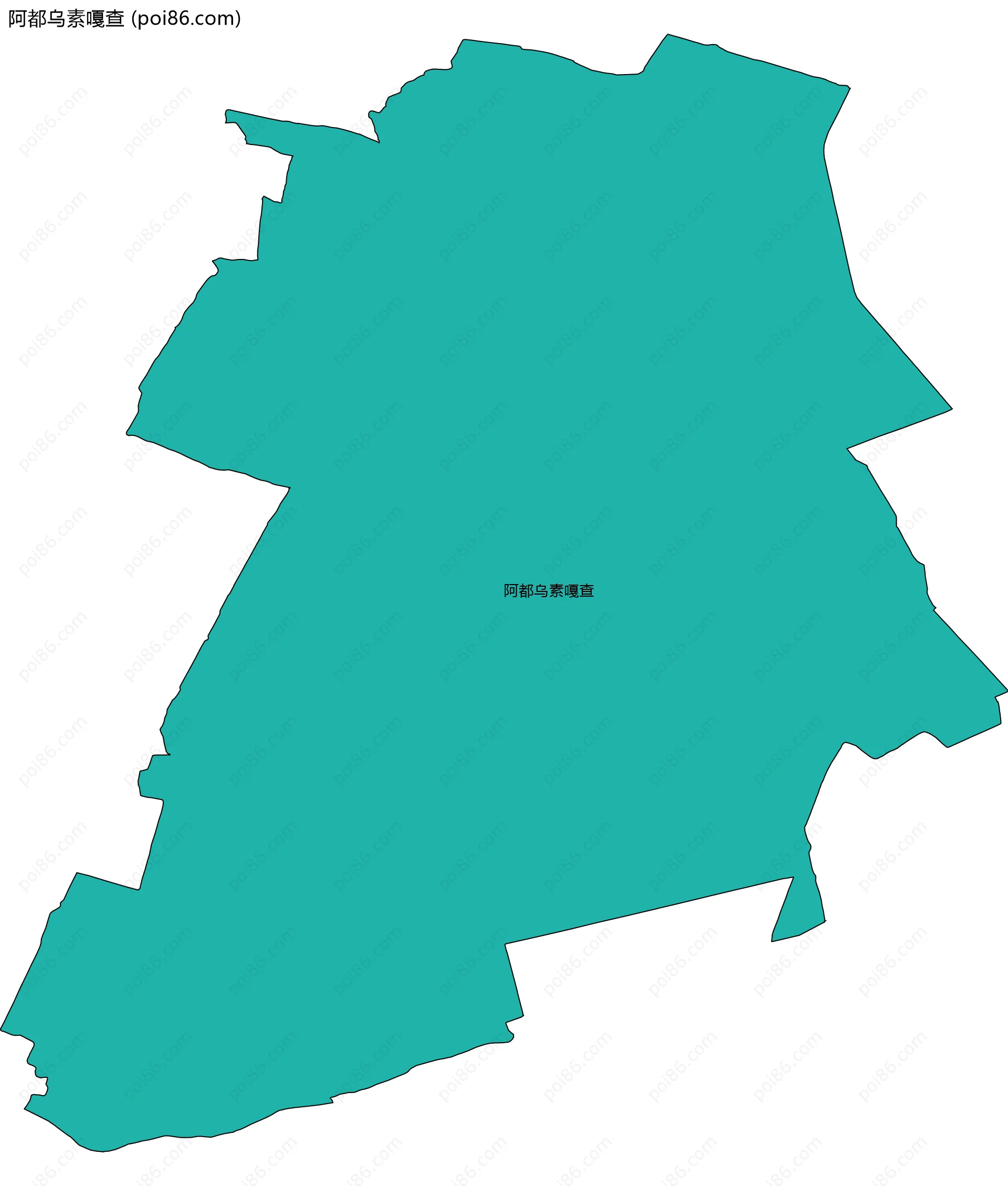 阿都乌素嘎查边界地图
