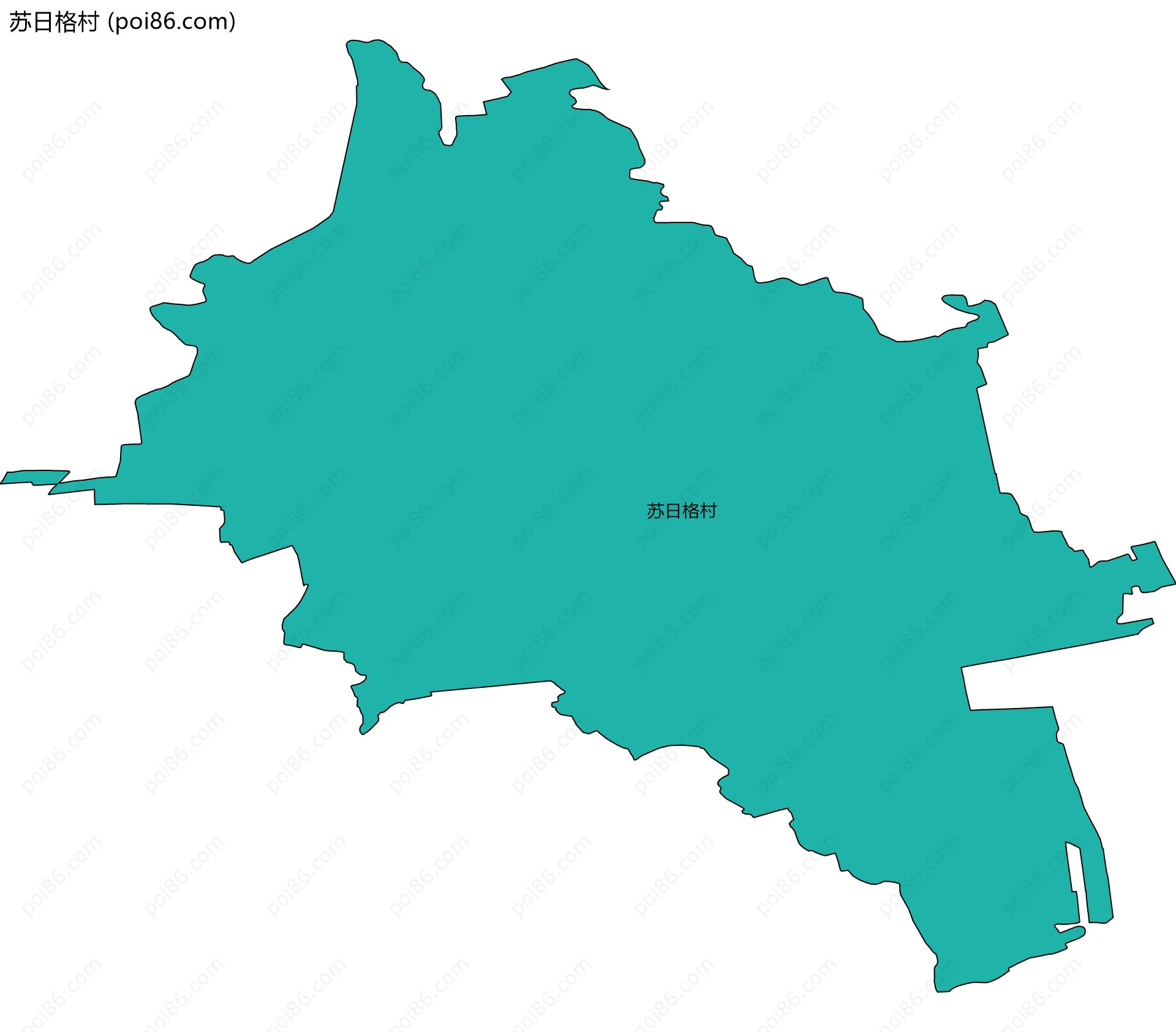 苏日格村边界地图