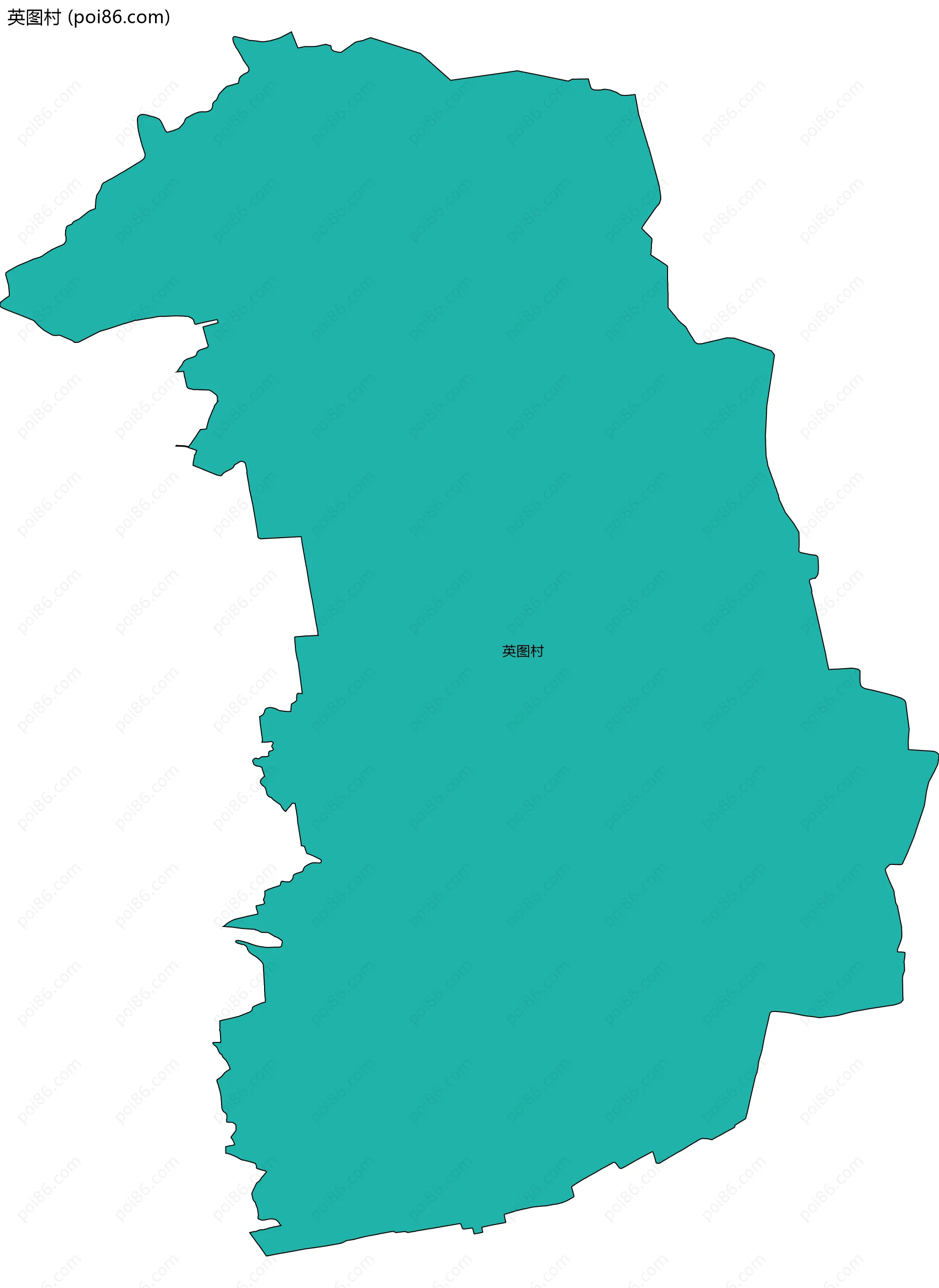 英图村边界地图