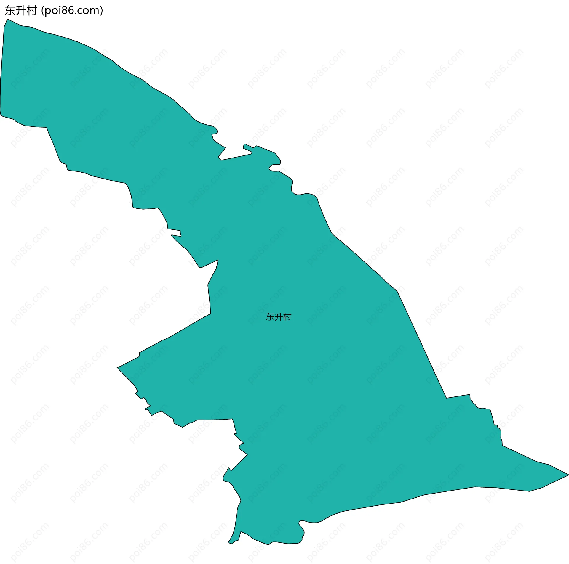 东升村边界地图