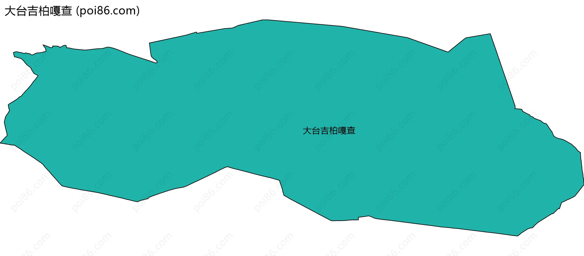 大台吉柏嘎查边界地图