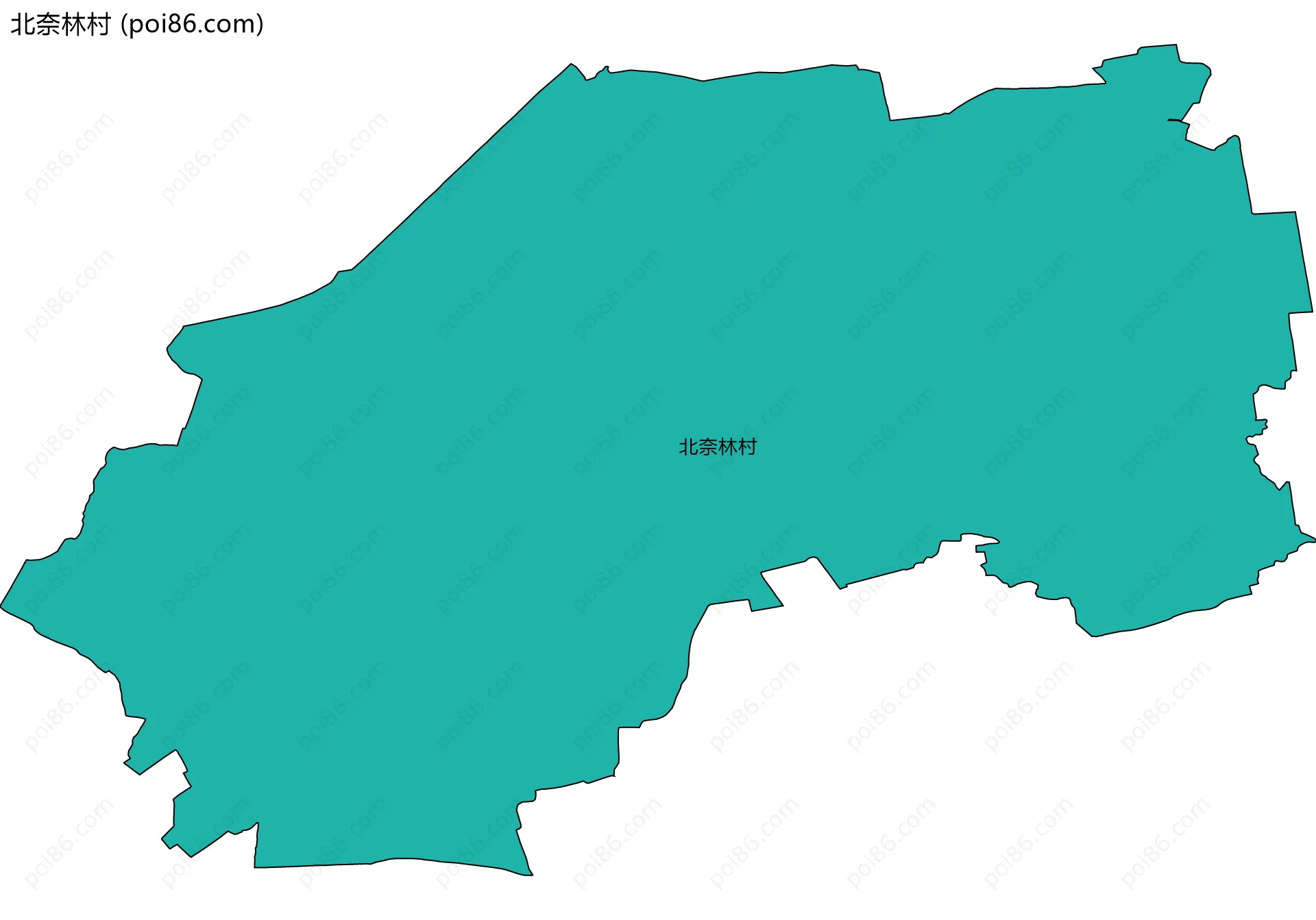 北奈林村边界地图