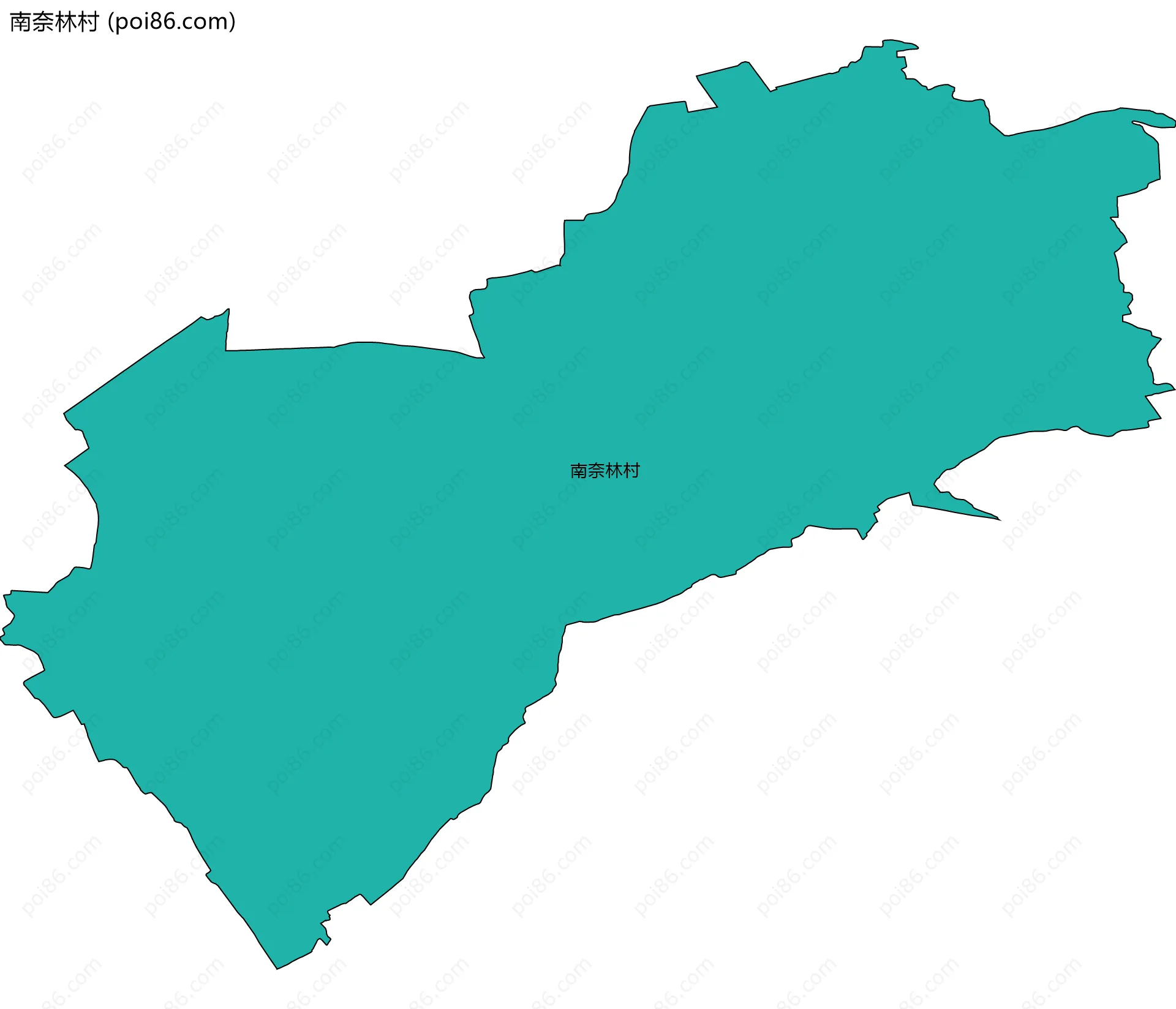 南奈林村边界地图