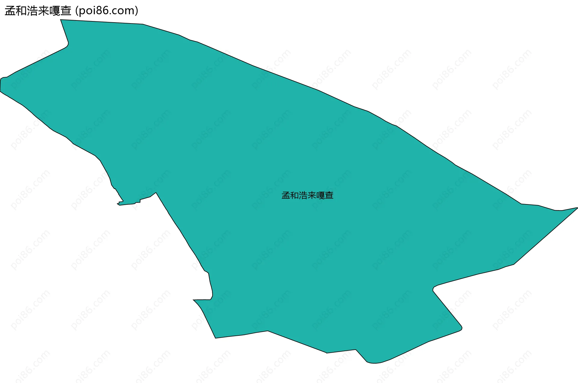 孟和浩来嘎查边界地图