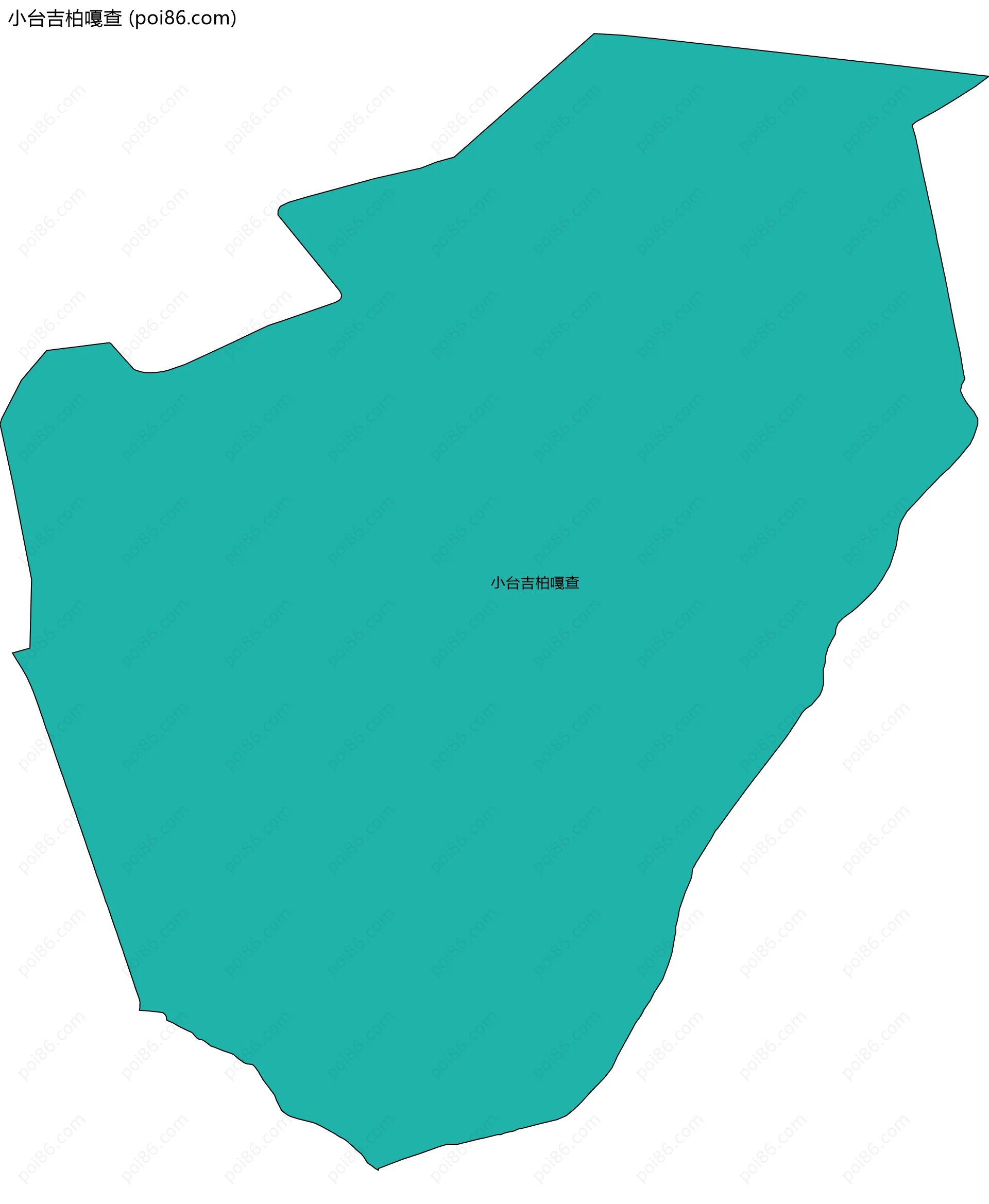 小台吉柏嘎查边界地图