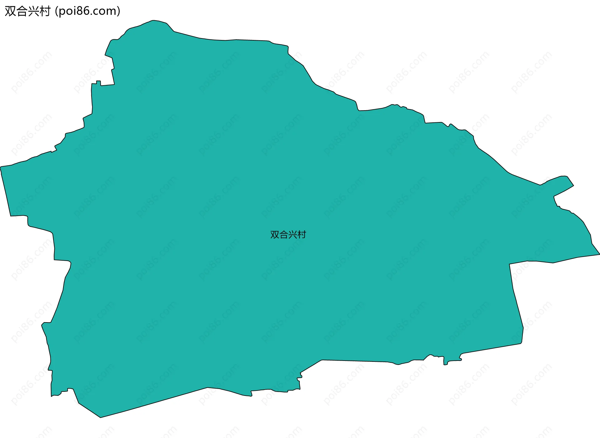 双合兴村边界地图