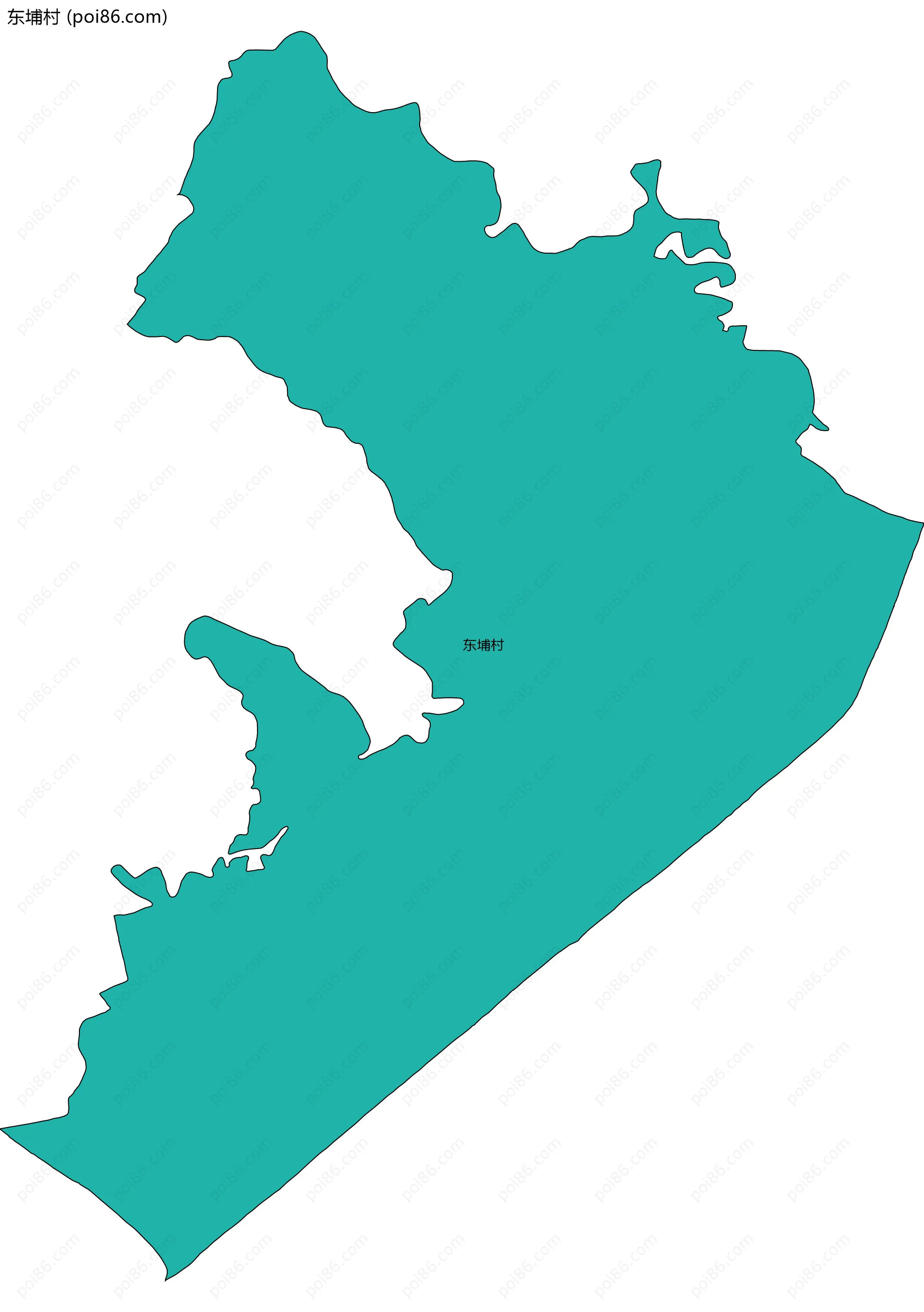 东埔村边界地图