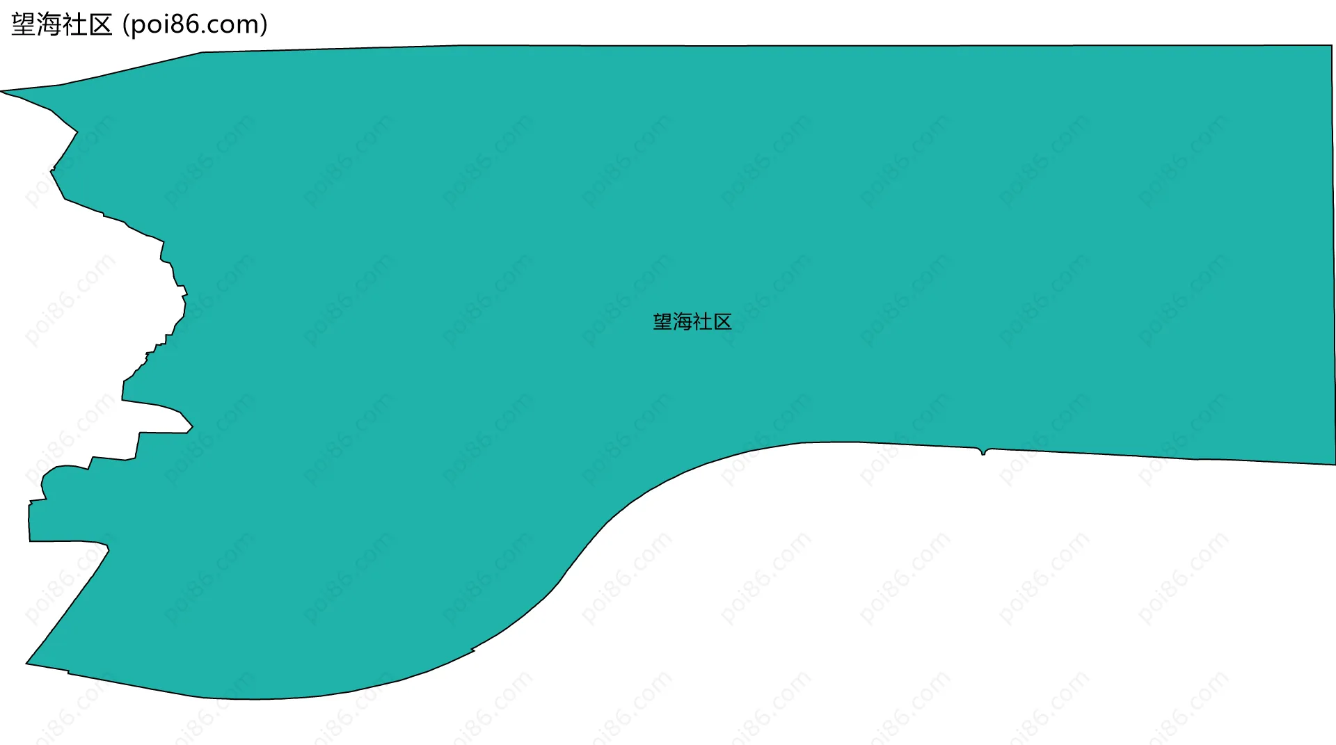 望海社区边界地图
