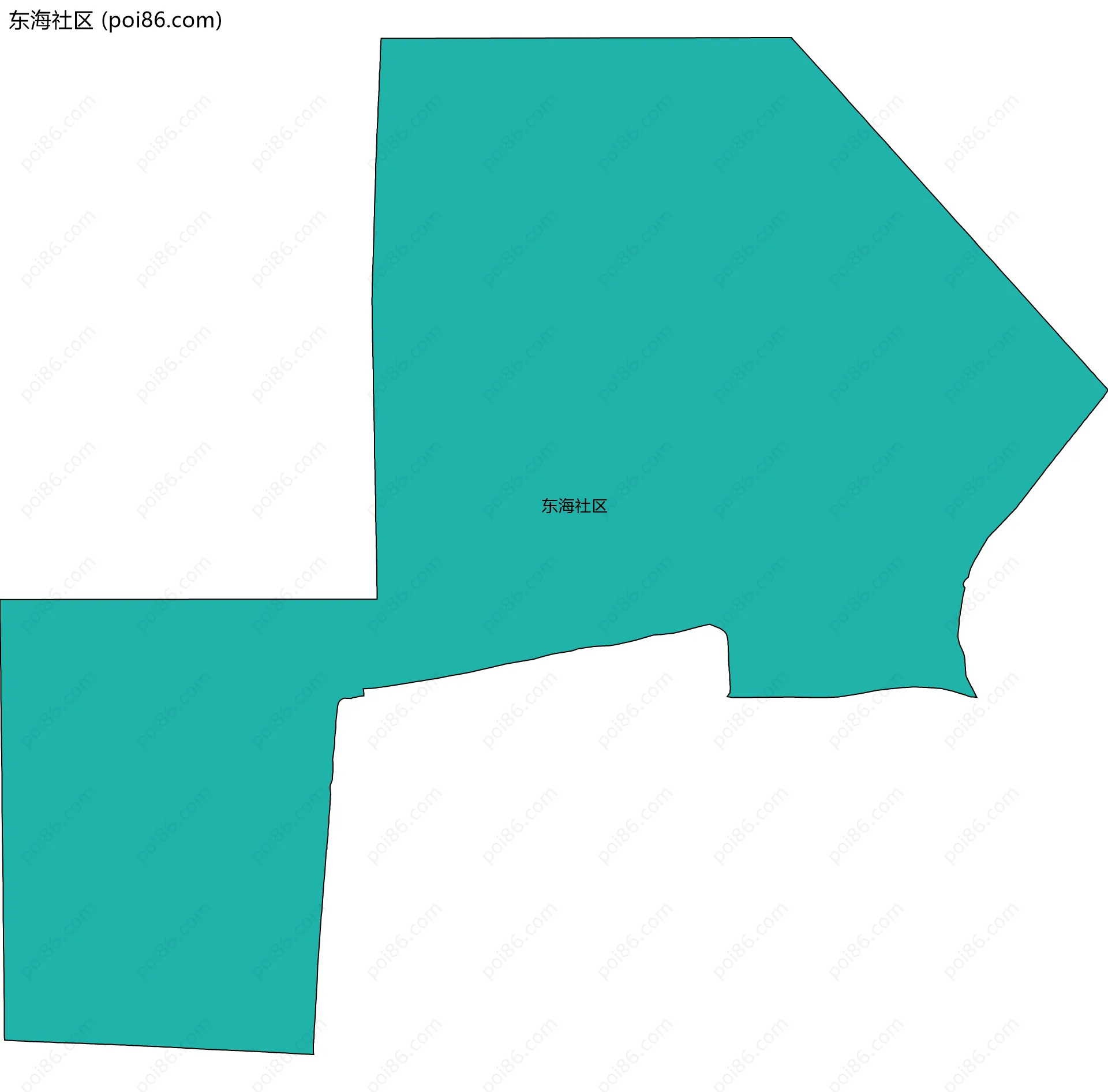 东海社区边界地图