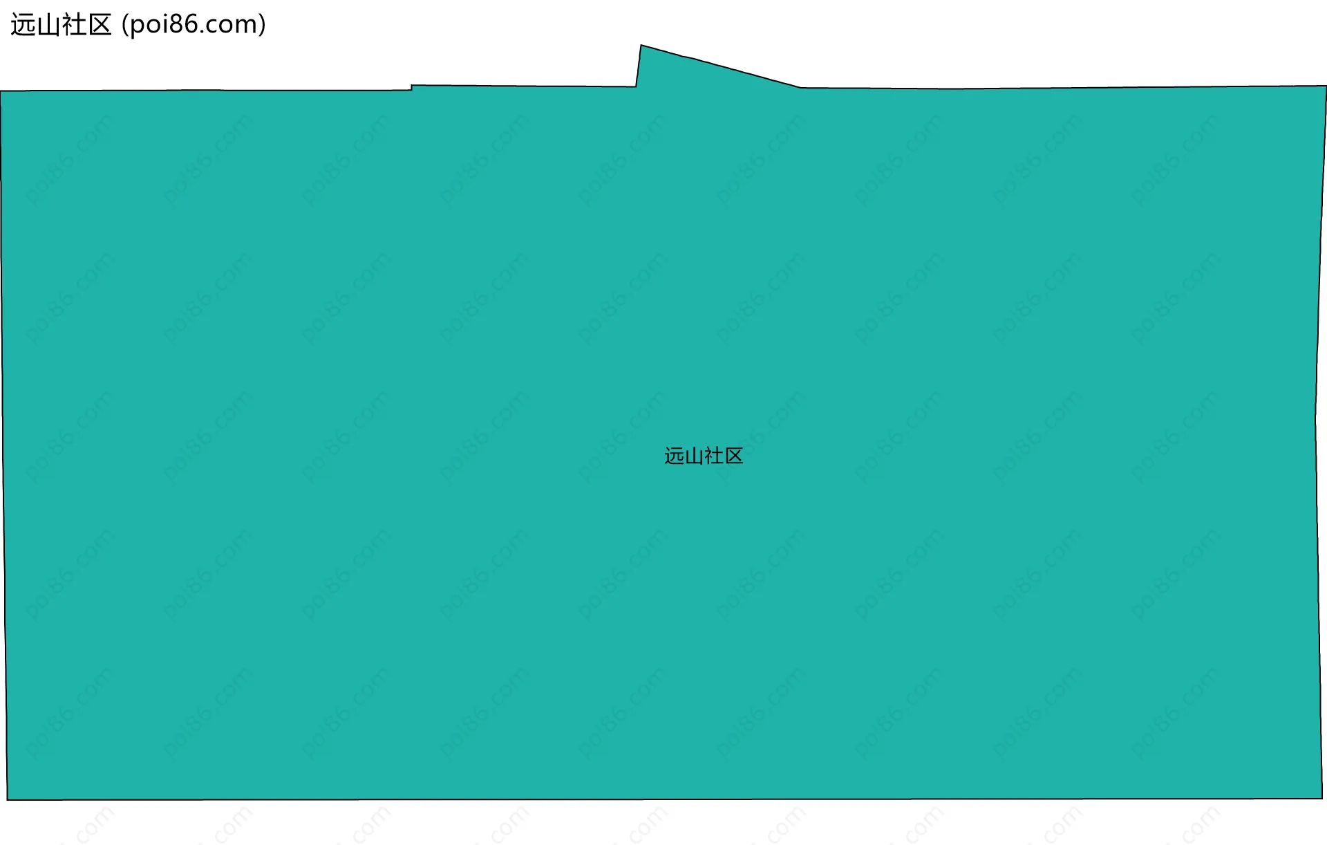 远山社区边界地图