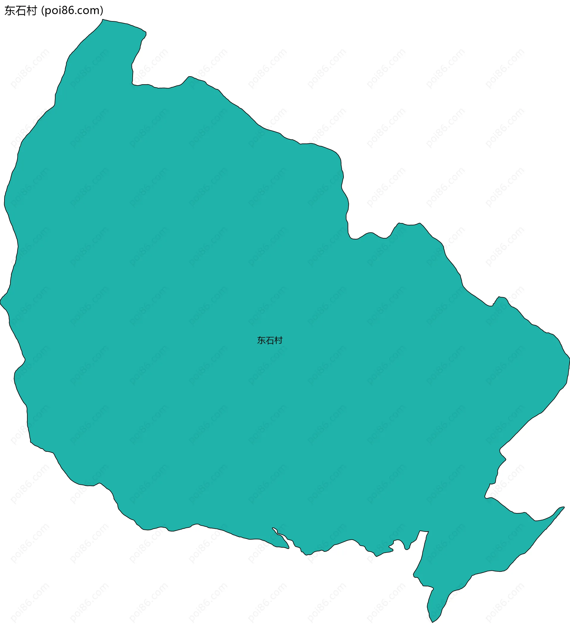 东石村边界地图