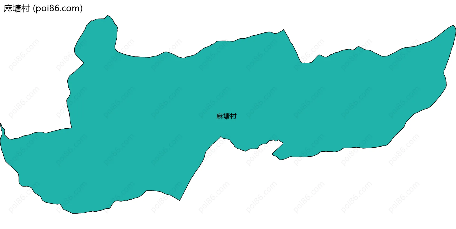 麻塘村边界地图