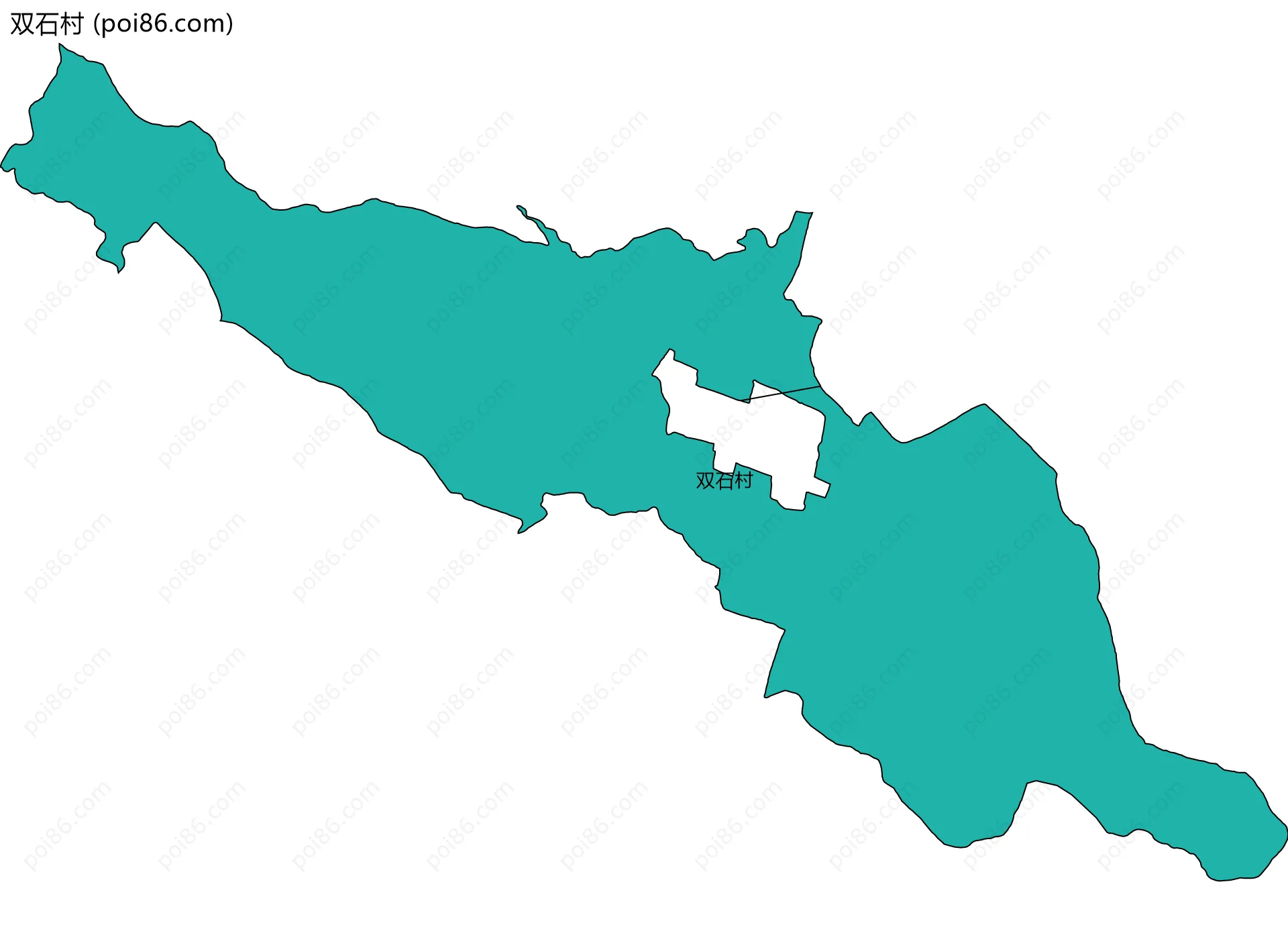 双石村边界地图
