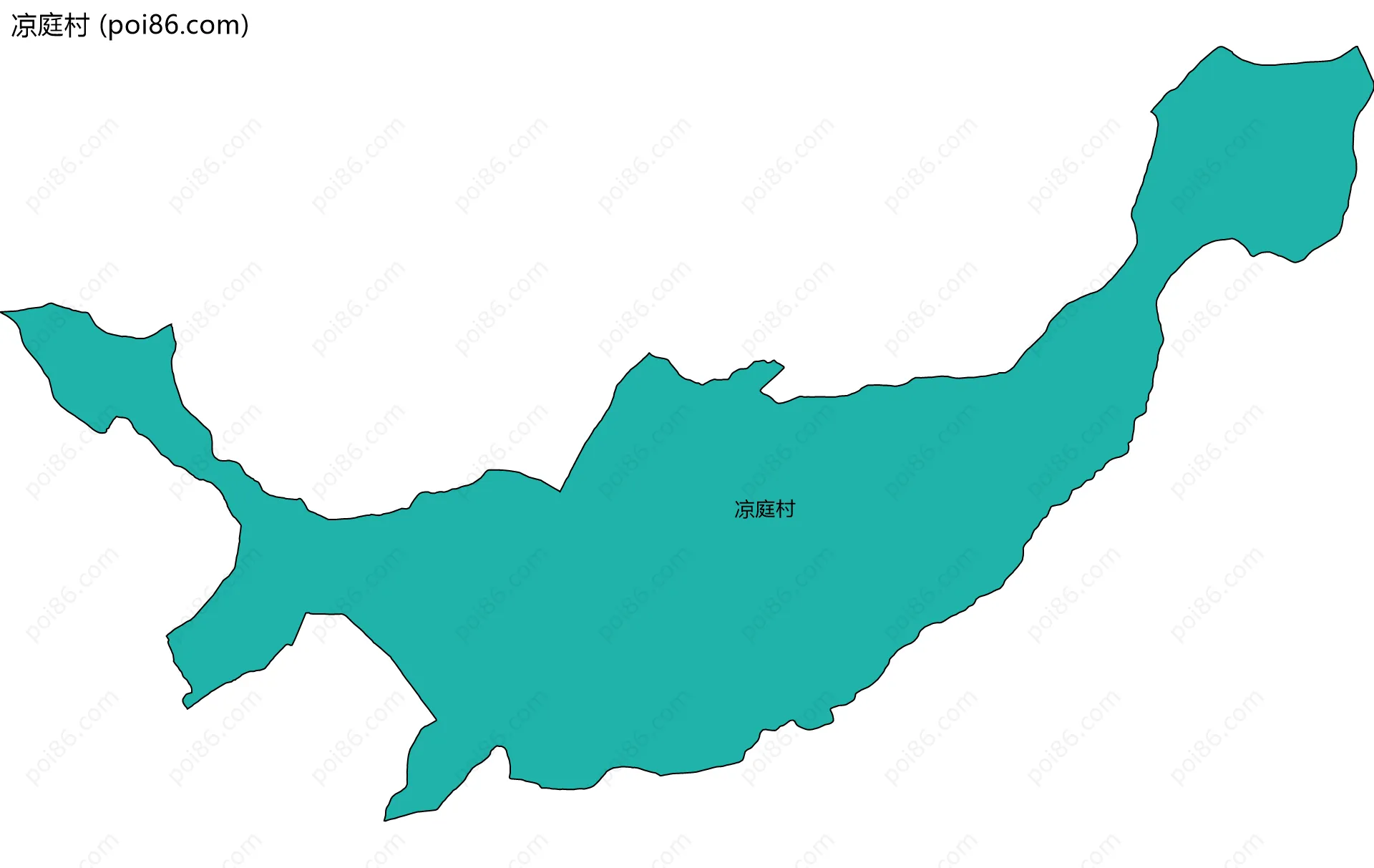 凉庭村边界地图