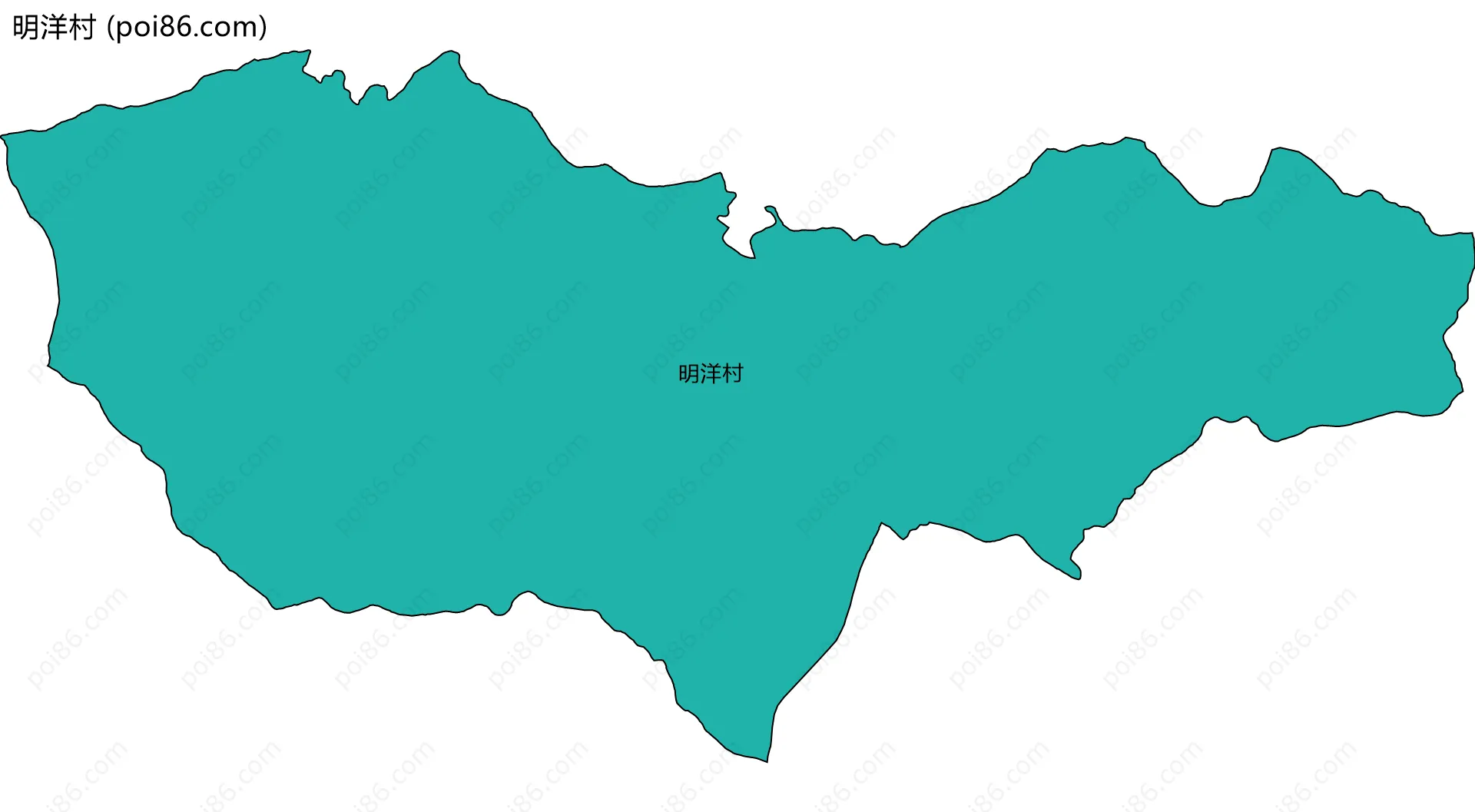 明洋村边界地图