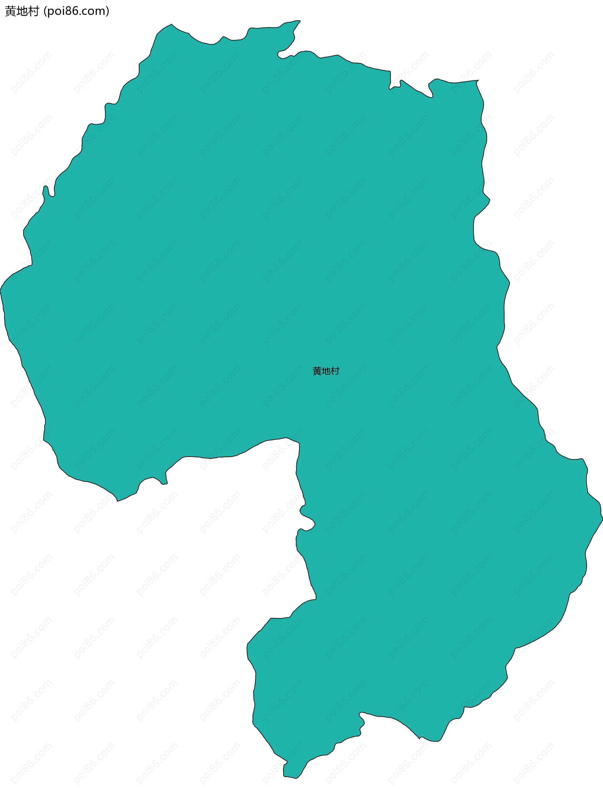 黄地村边界地图