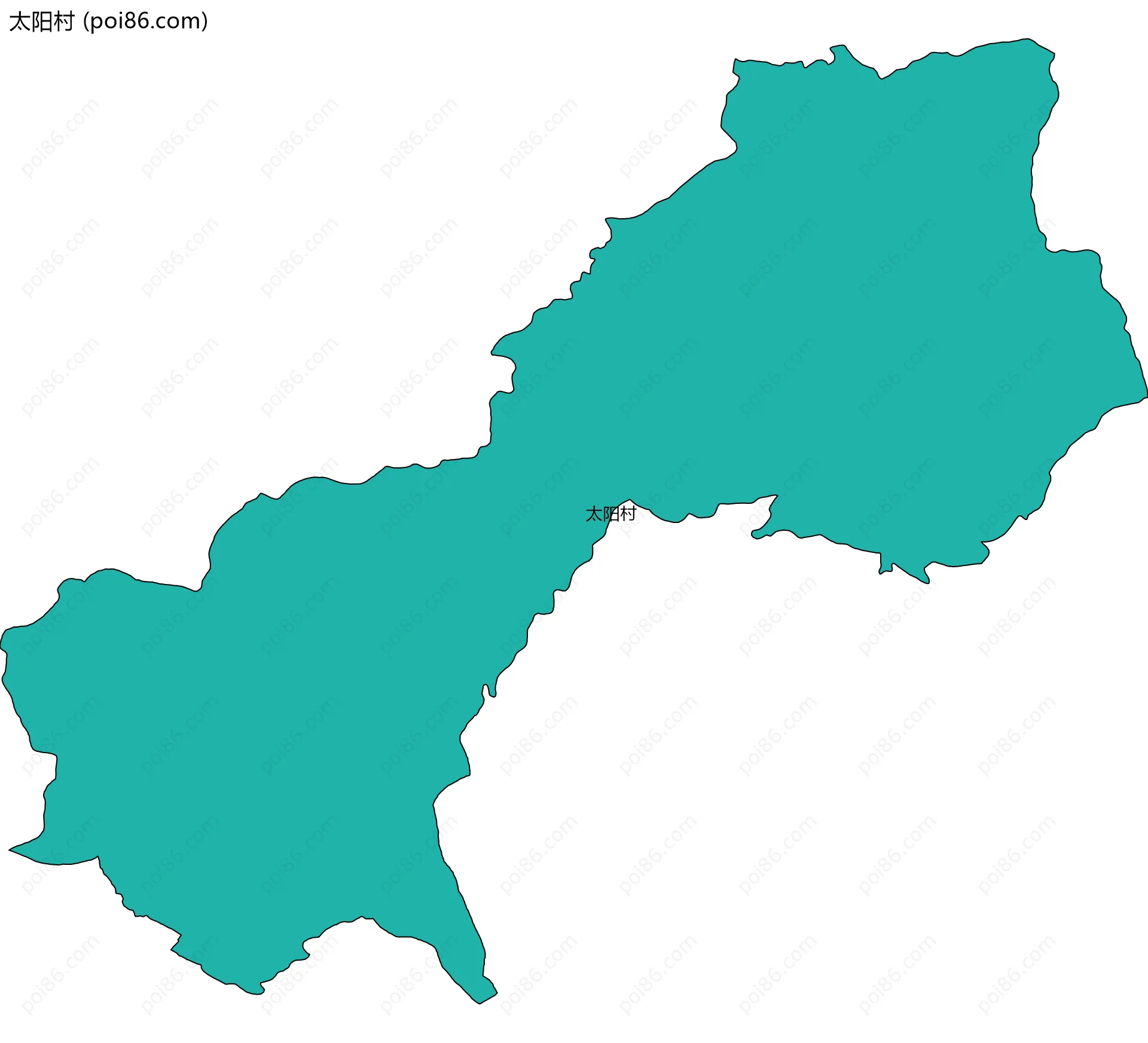 太阳村边界地图