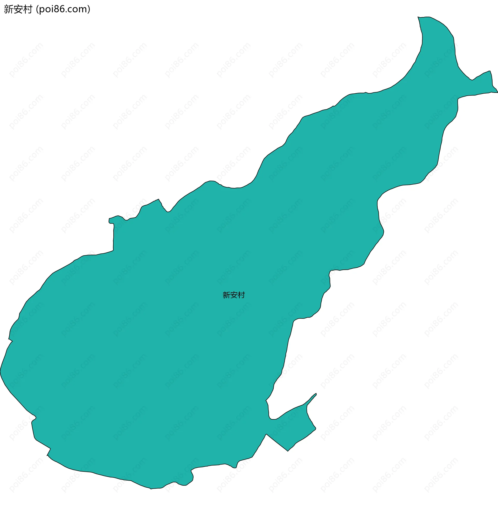 新安村边界地图