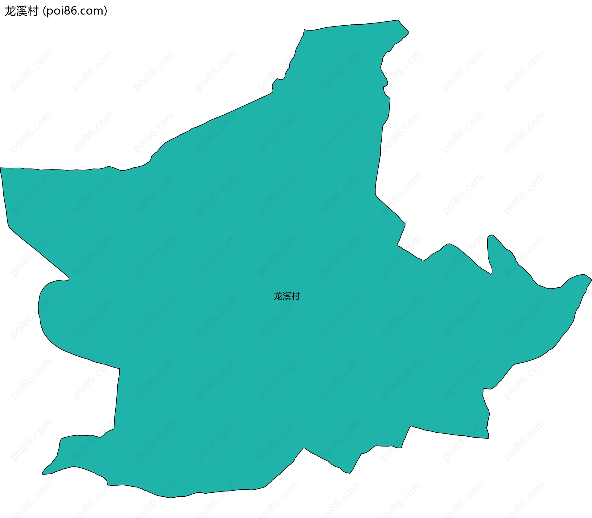 龙溪村边界地图