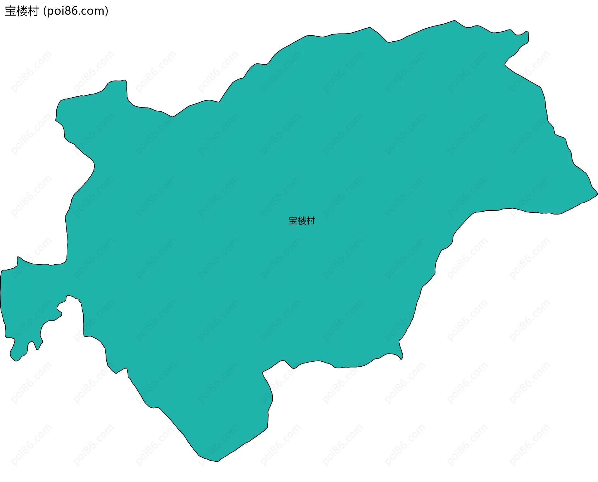宝楼村边界地图