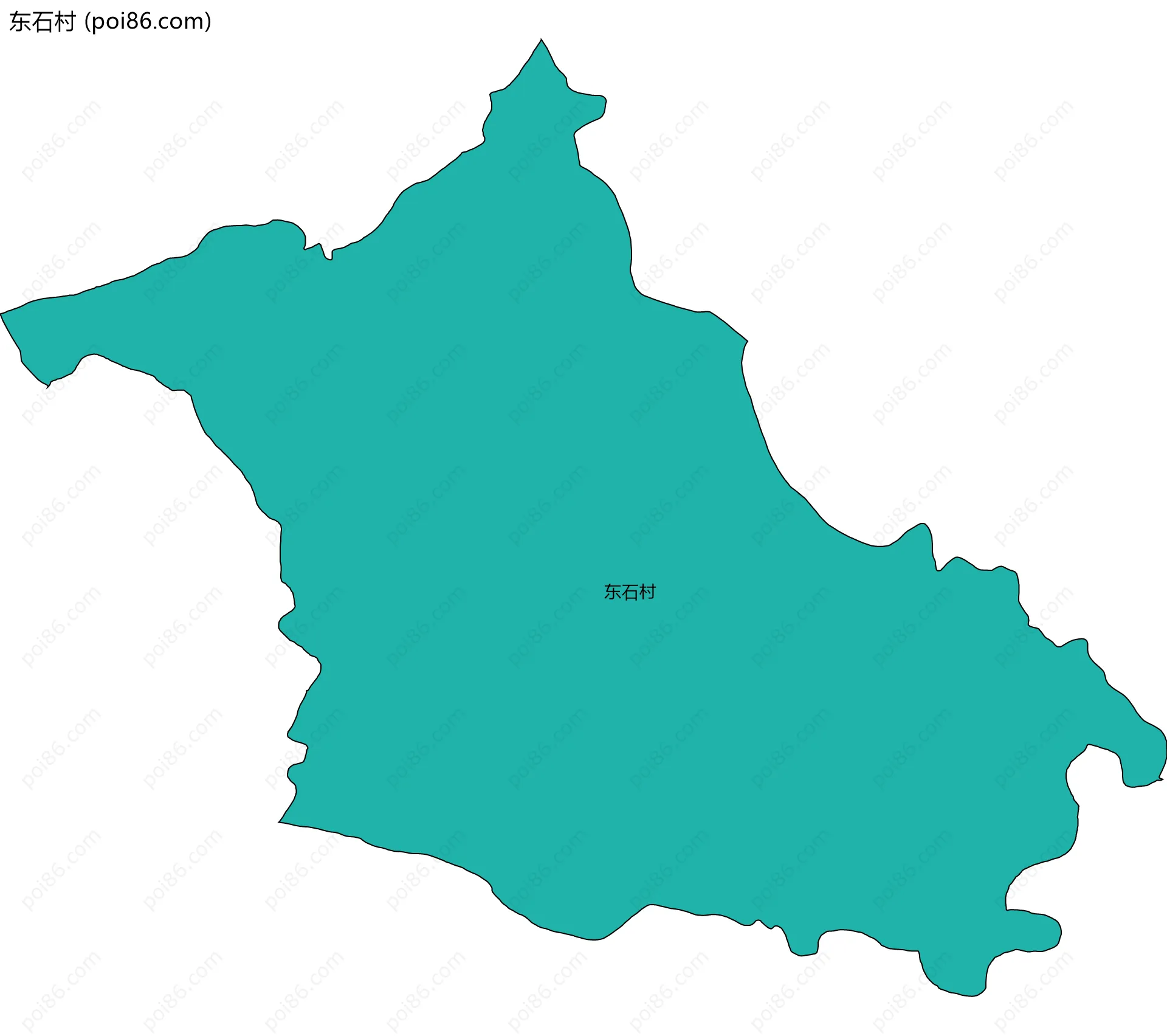 东石村边界地图