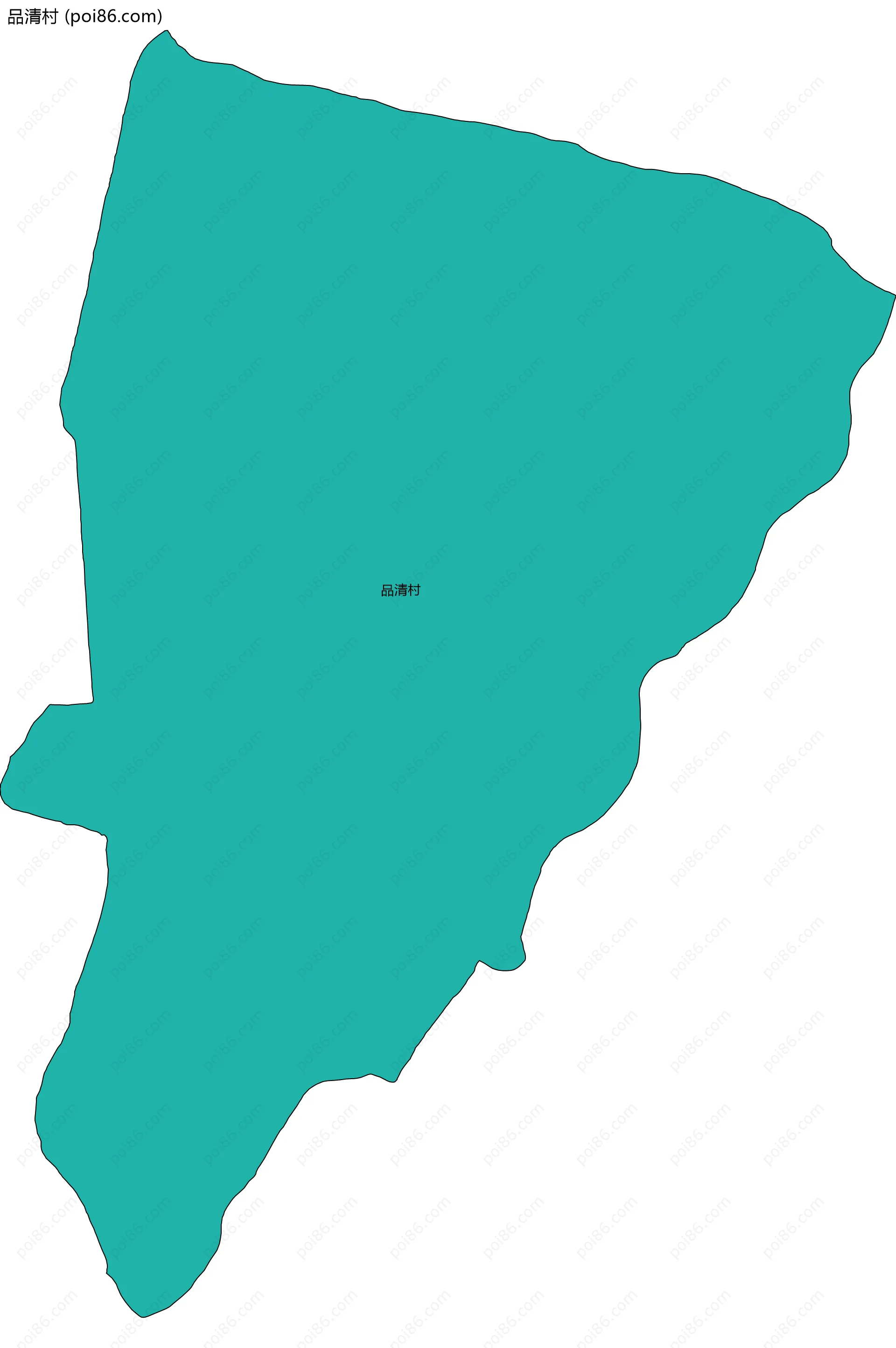 品清村边界地图