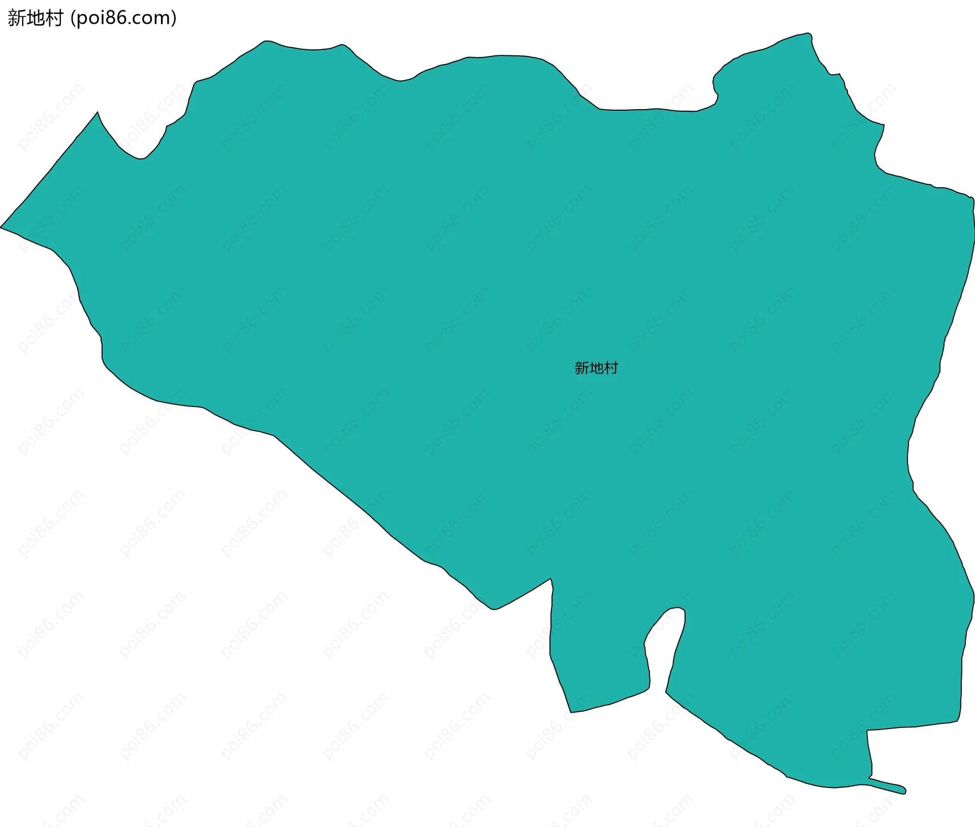 新地村边界地图