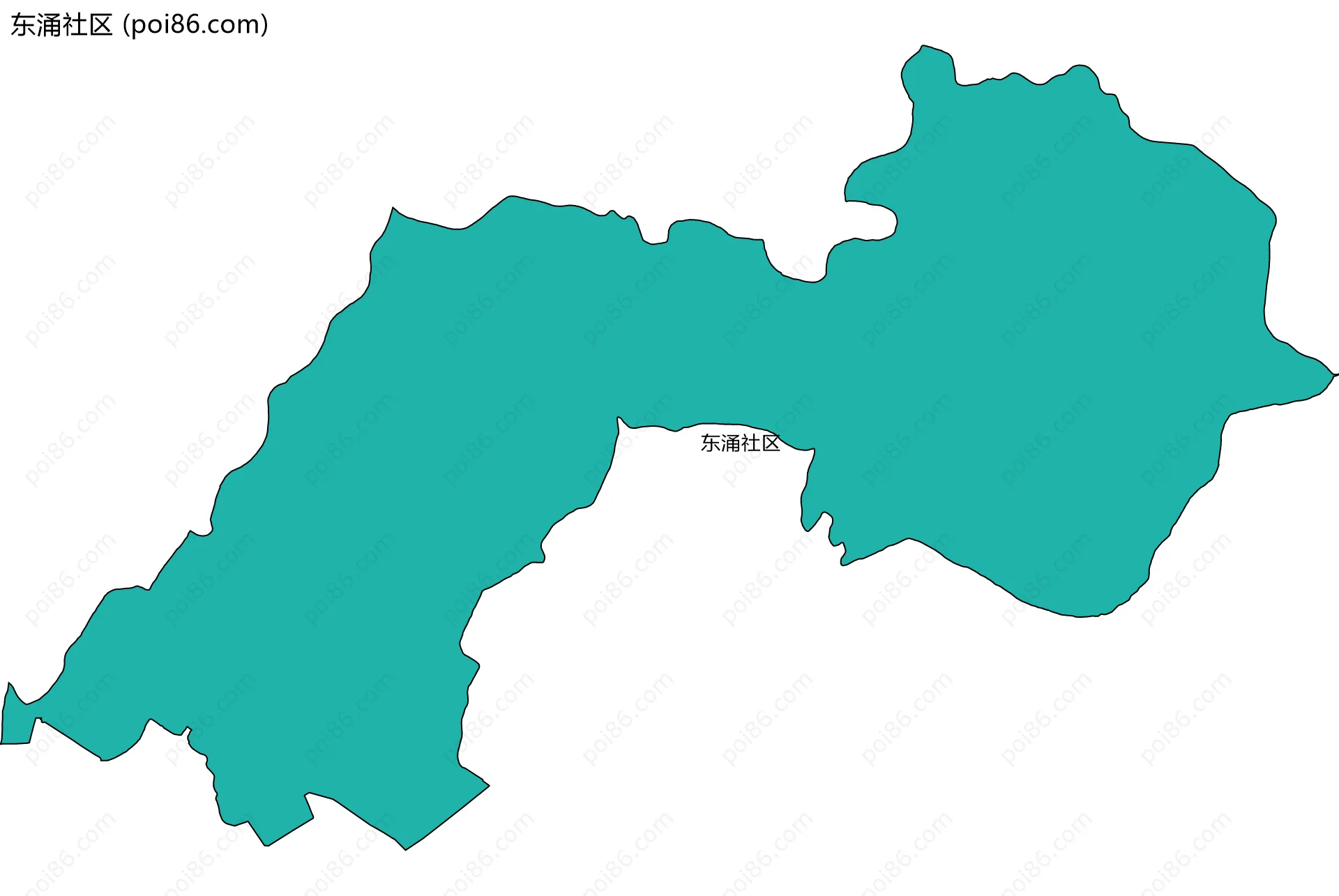 东涌社区边界地图