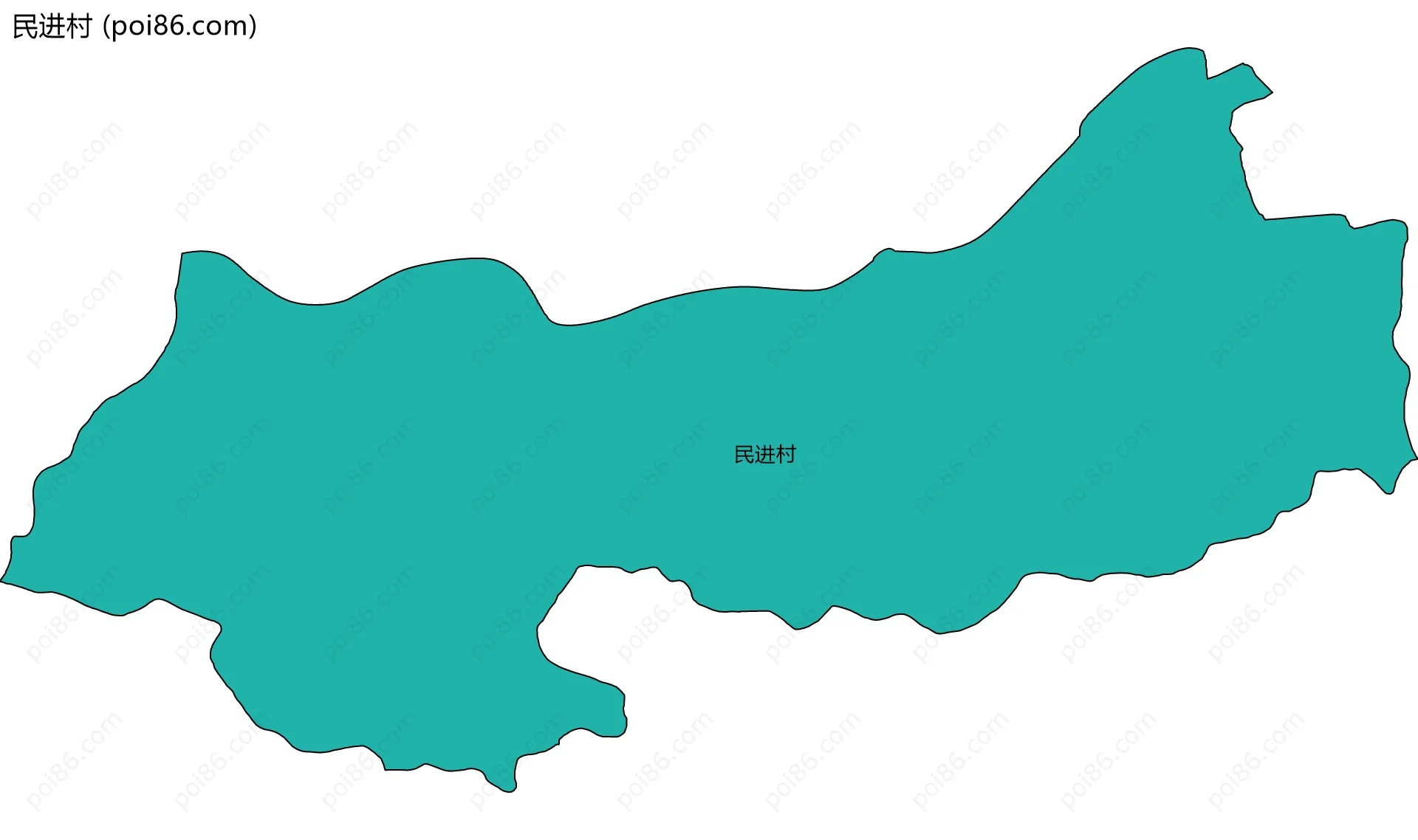 民进村边界地图