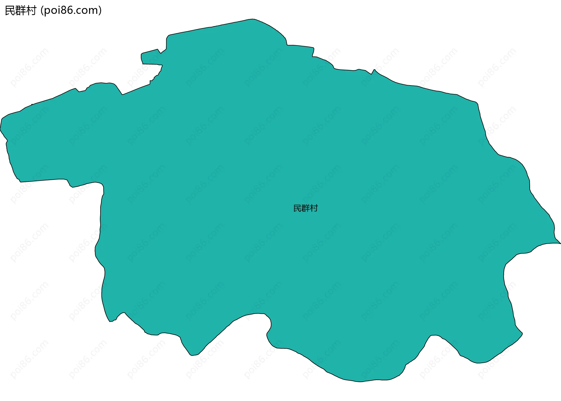 民群村边界地图