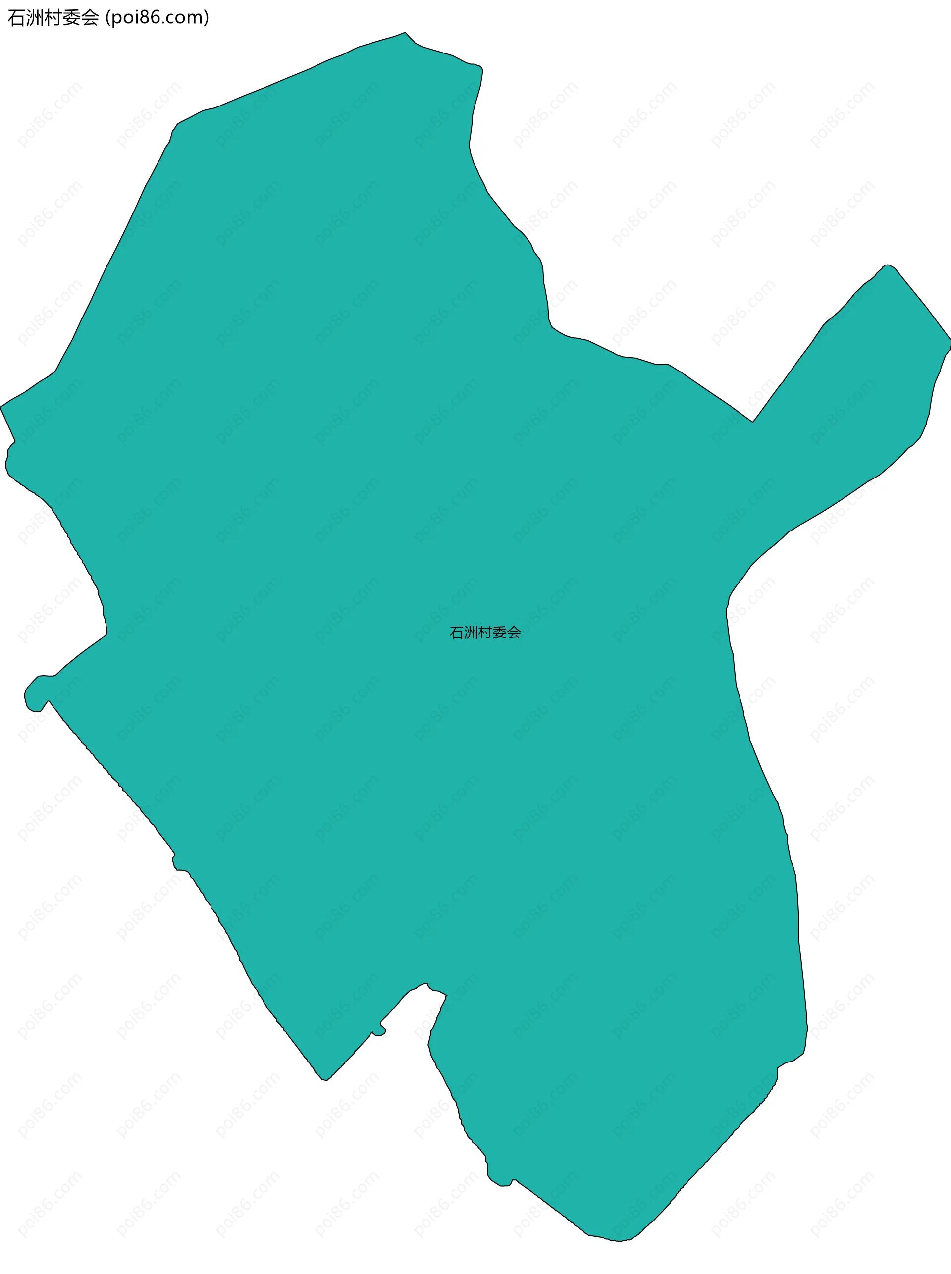 石洲村委会边界地图