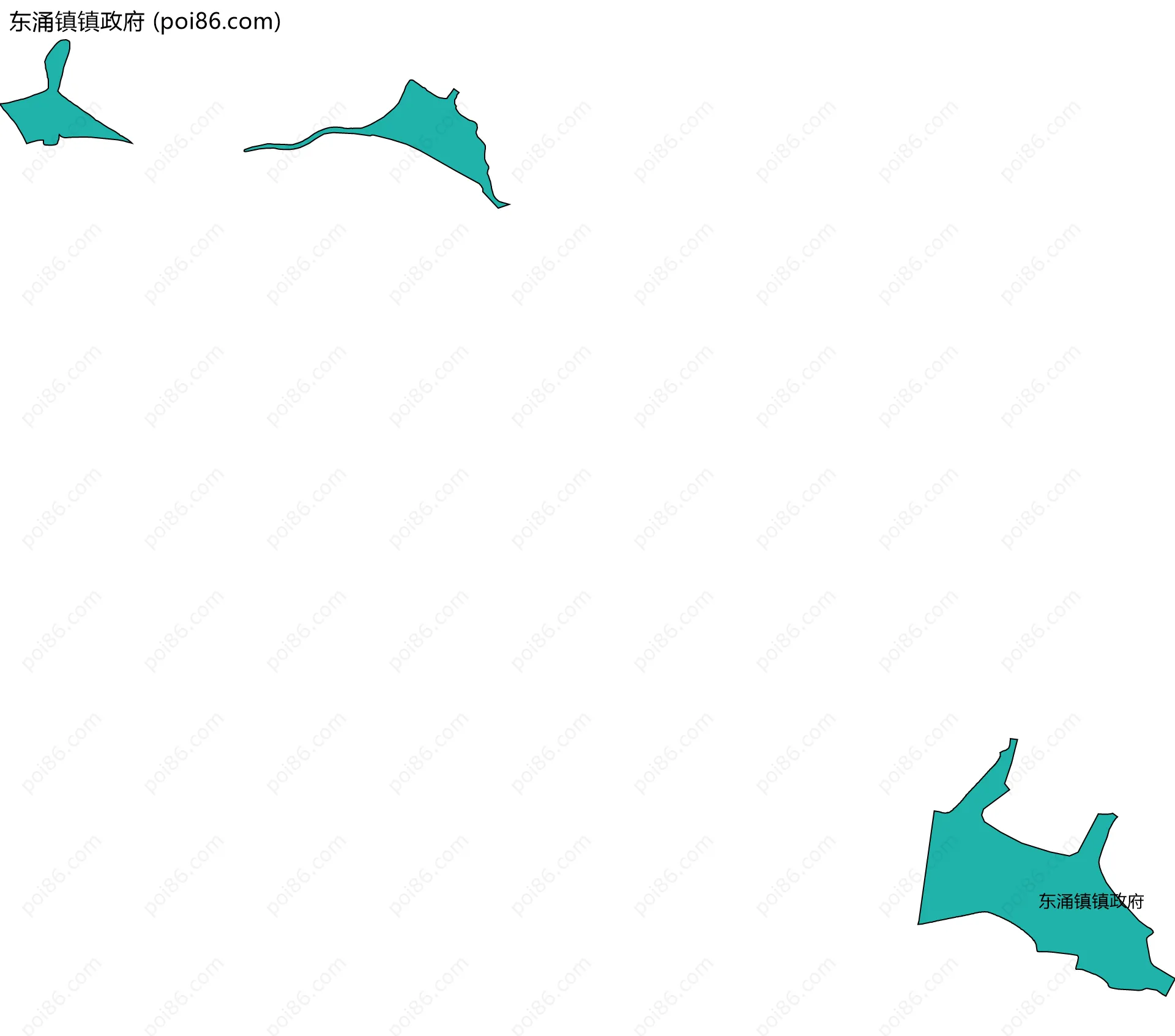 东涌镇镇政府边界地图