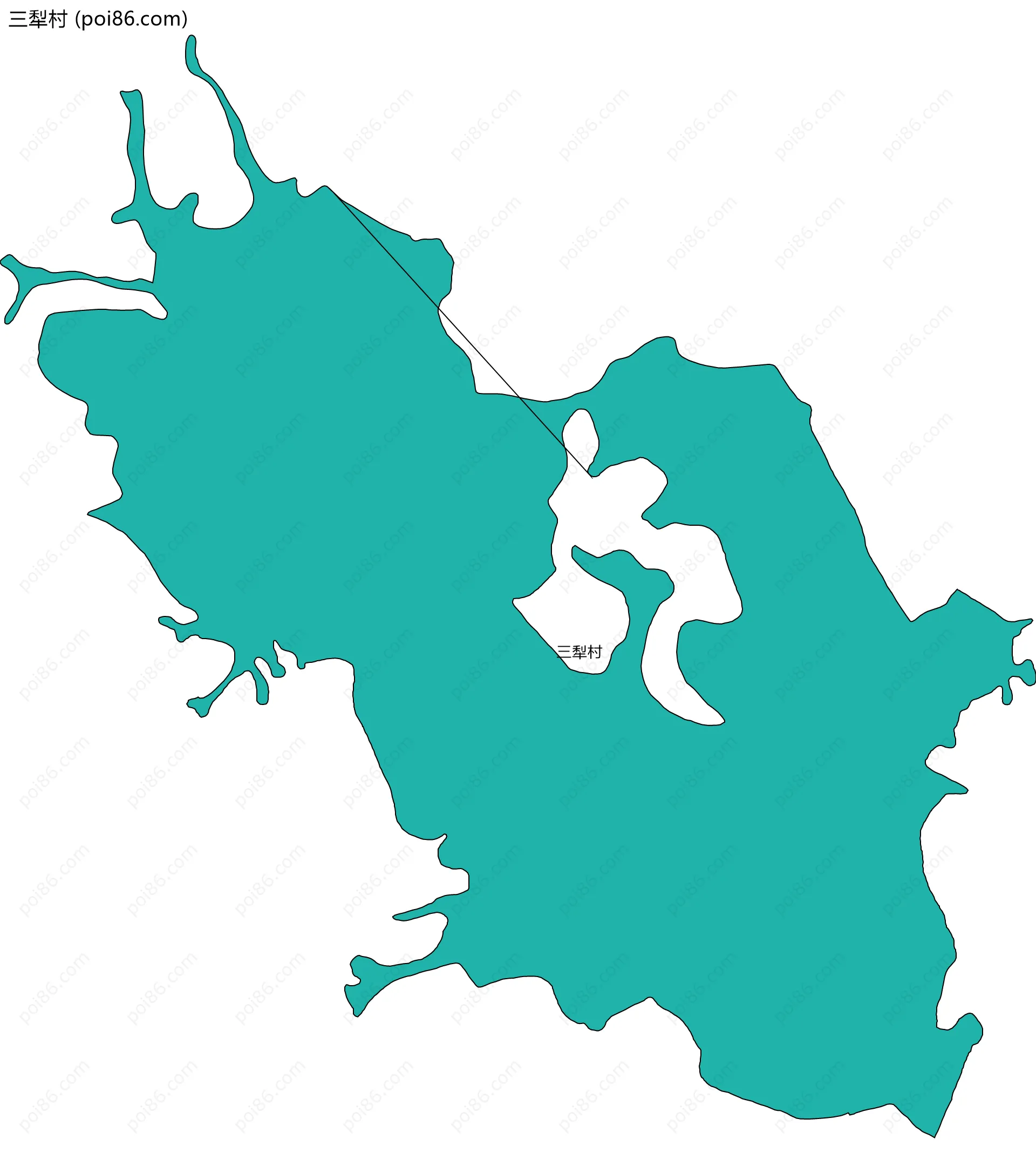 三犁村边界地图