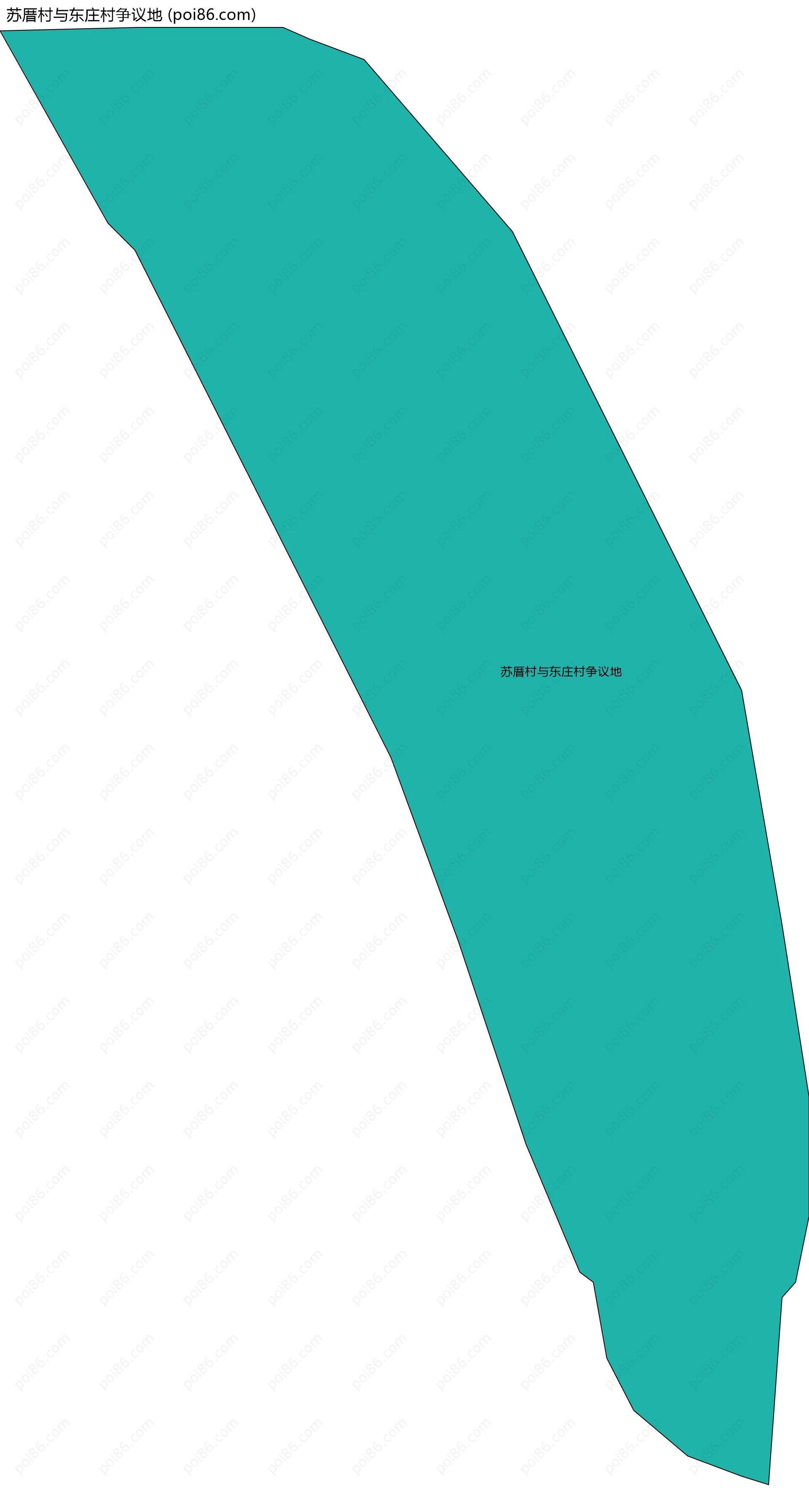 苏厝村与东庄村争议地边界地图