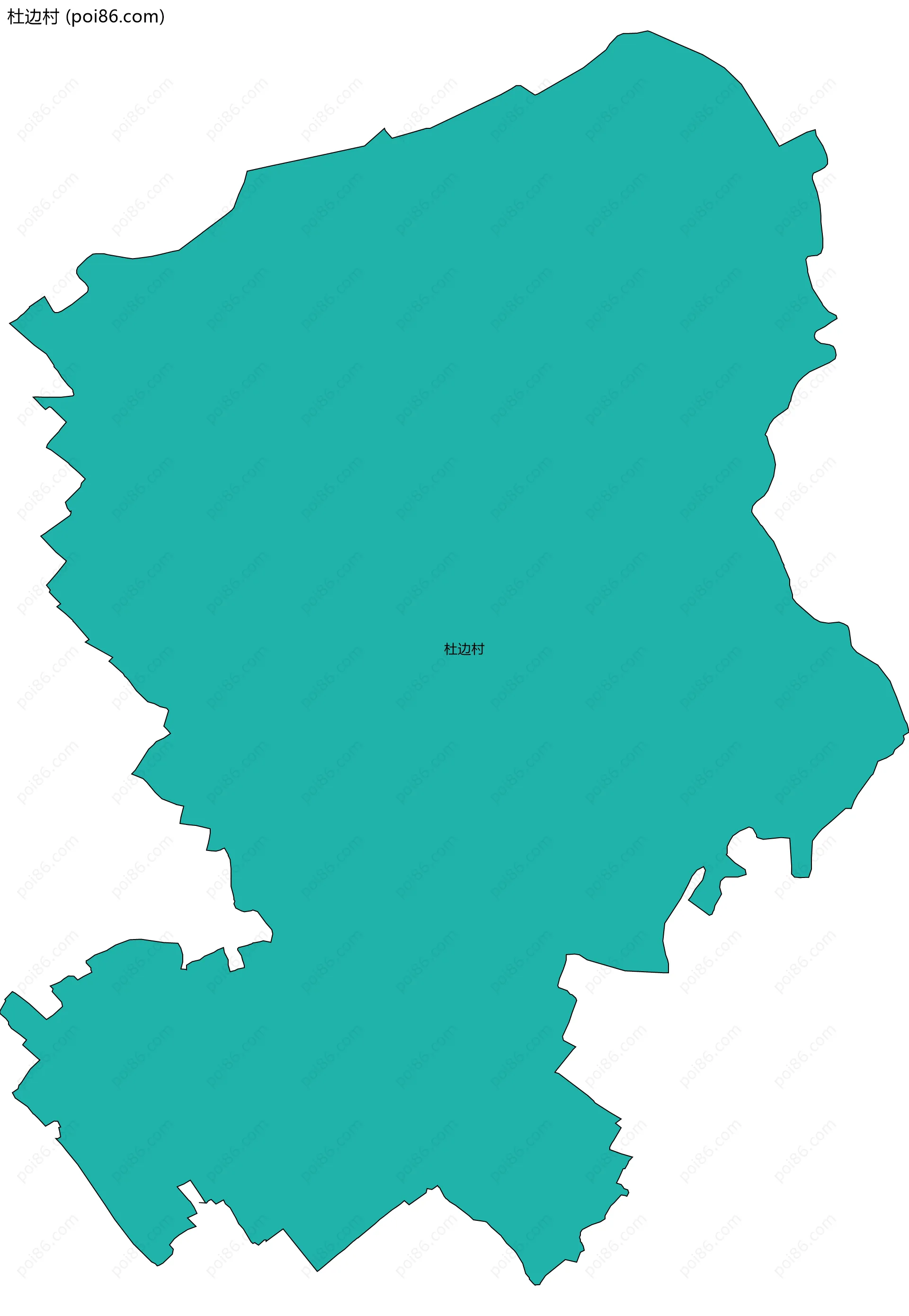 杜边村边界地图