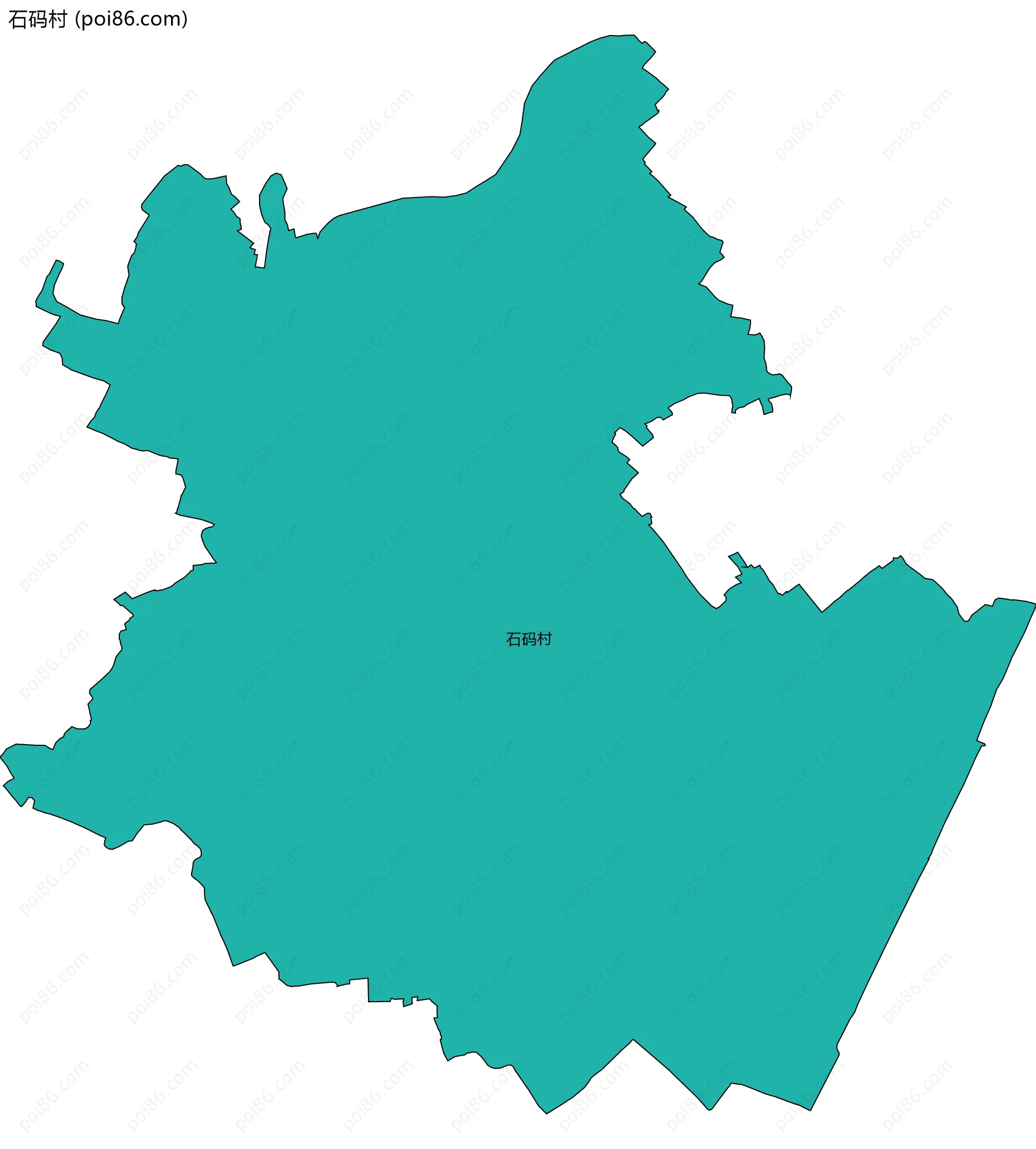 石码村边界地图