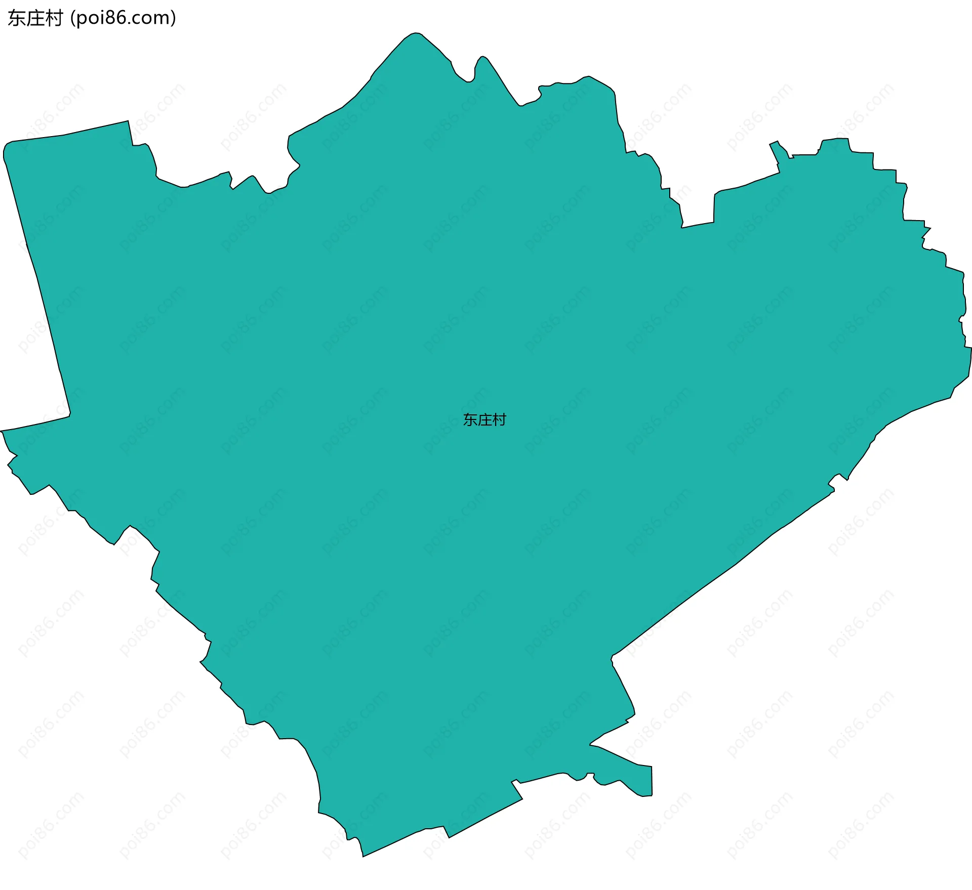 东庄村边界地图