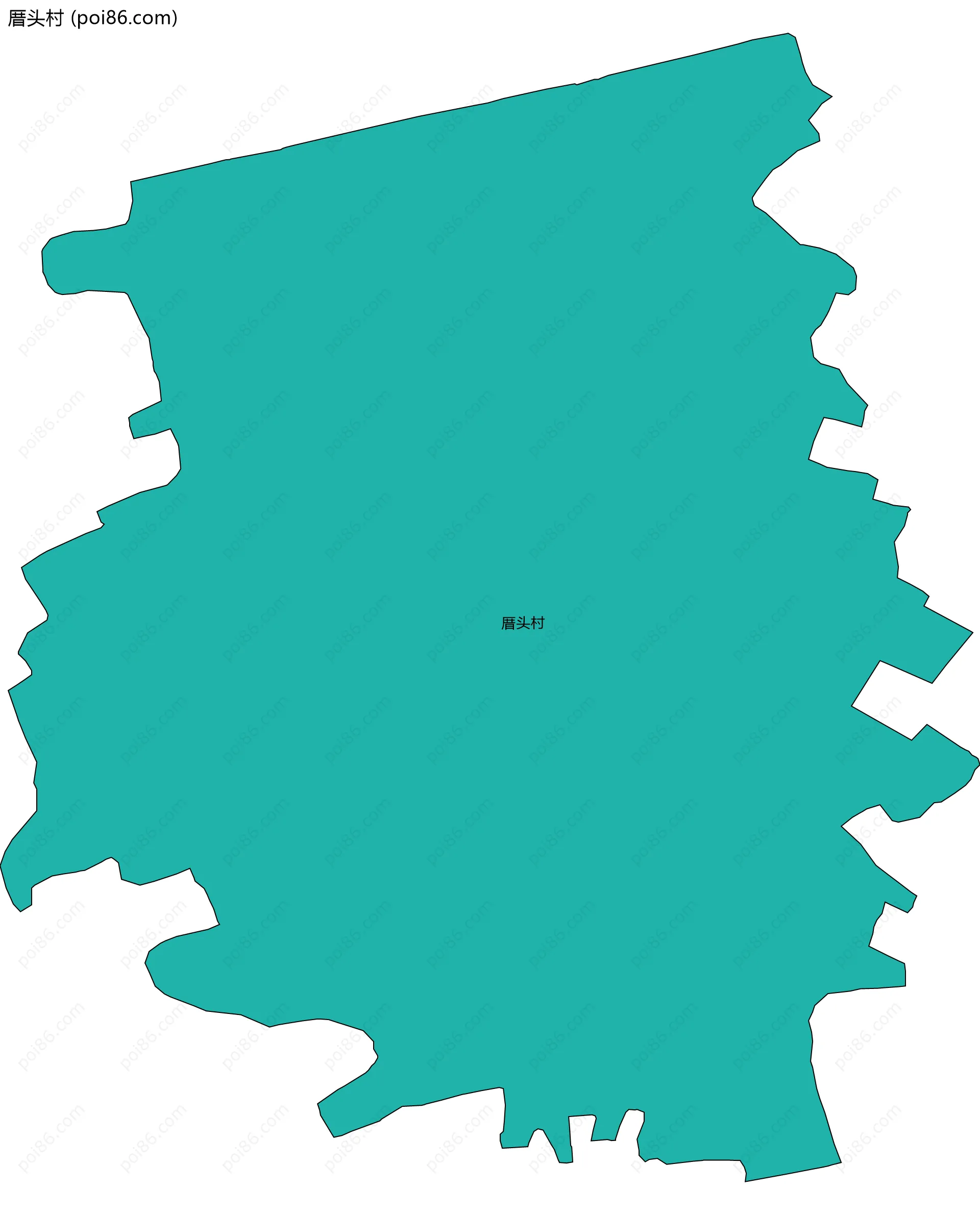 厝头村边界地图