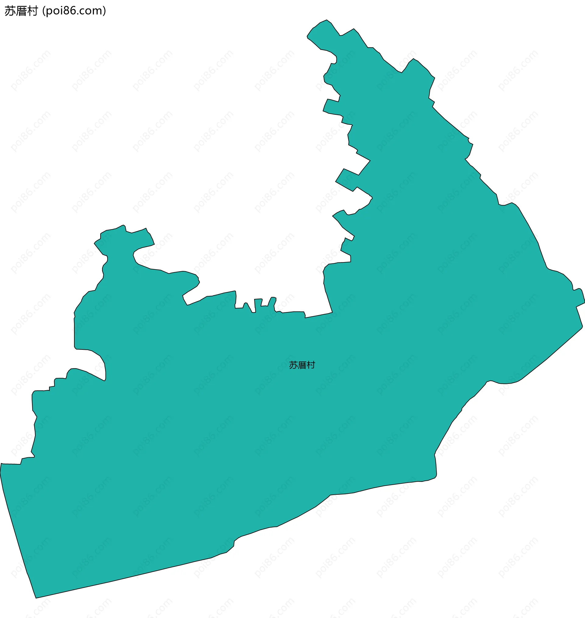 苏厝村边界地图