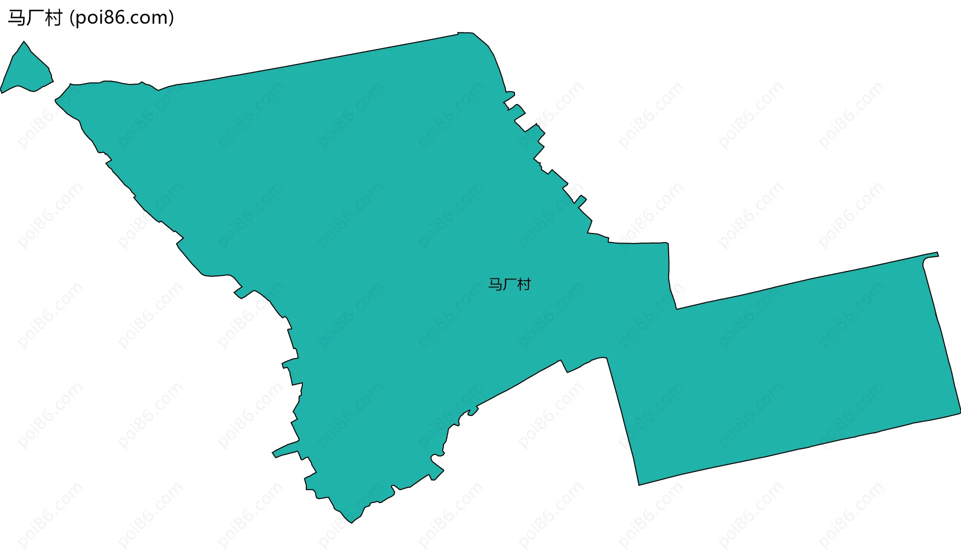 马厂村边界地图