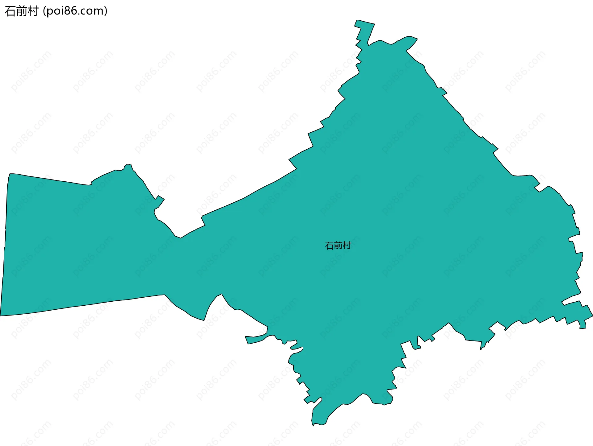 石前村边界地图