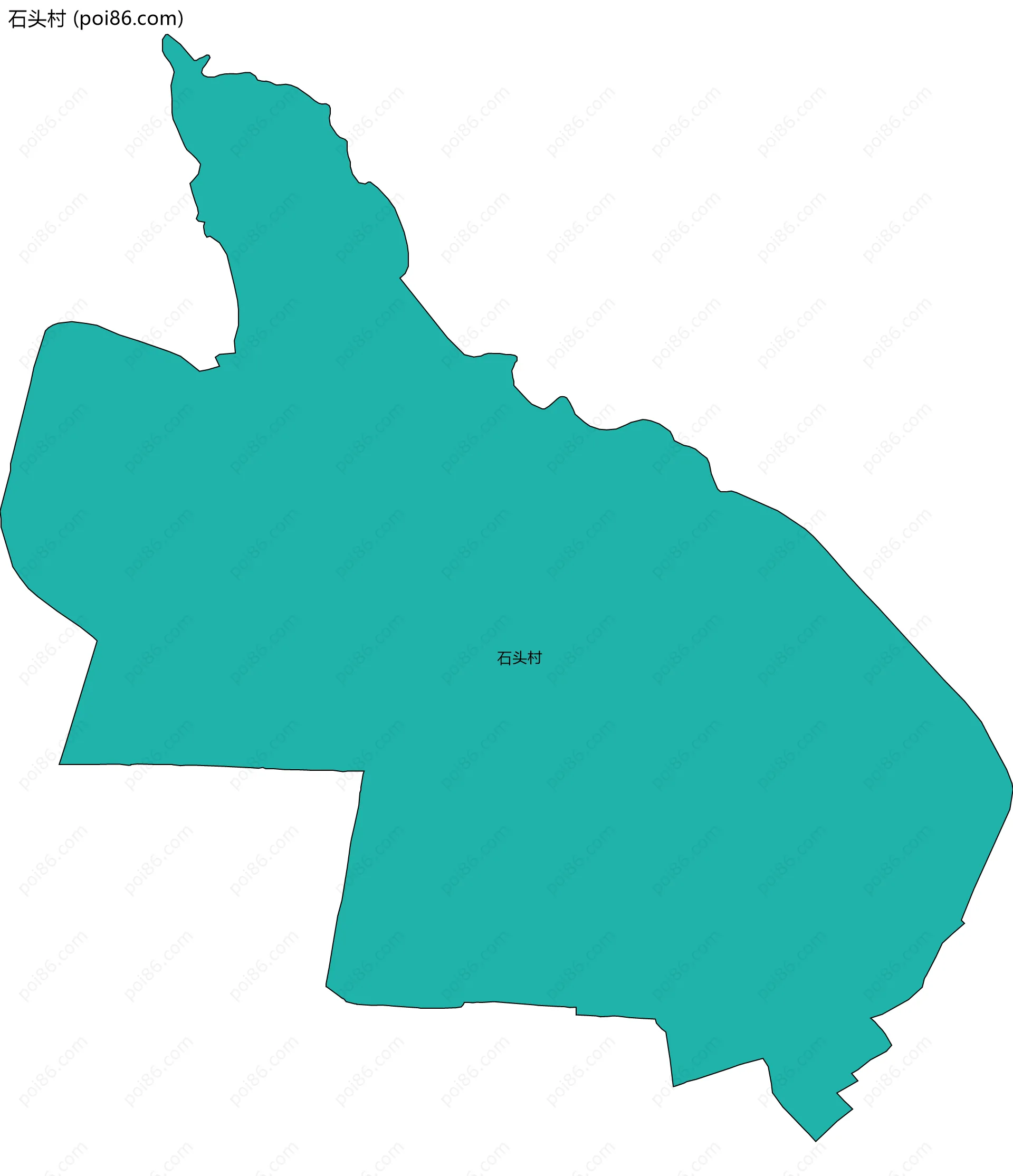 石头村边界地图