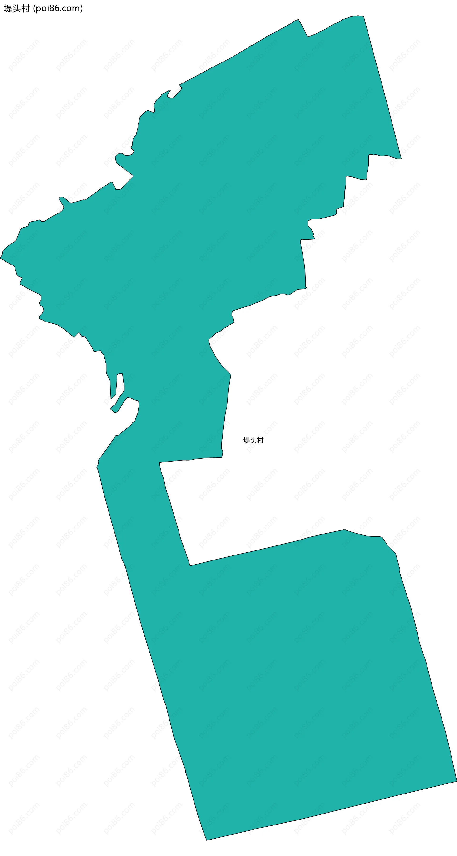 堤头村边界地图