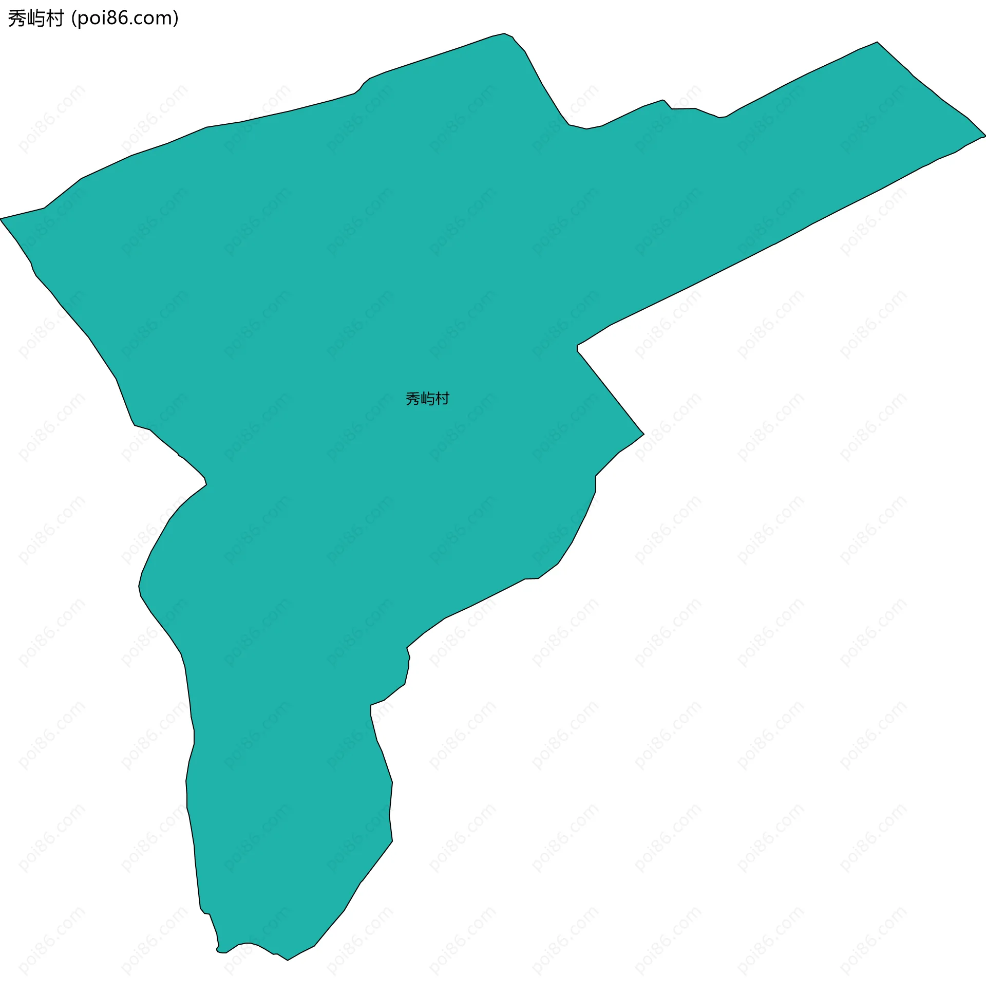 秀屿村边界地图