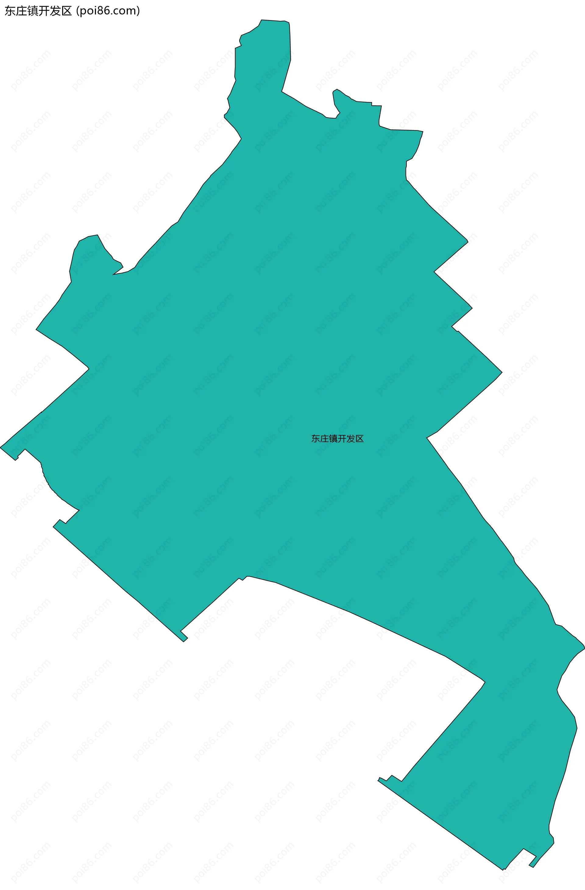 东庄镇开发区边界地图