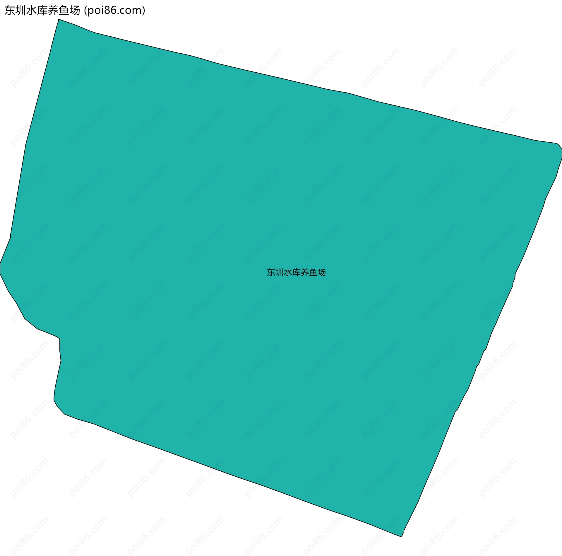 东圳水库养鱼场边界地图
