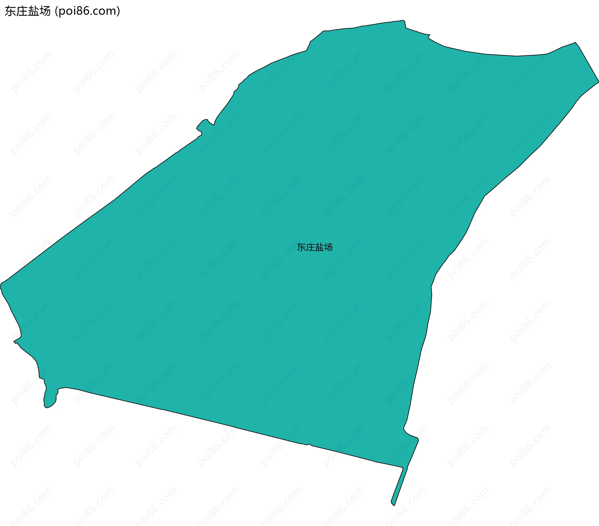 东庄盐场边界地图